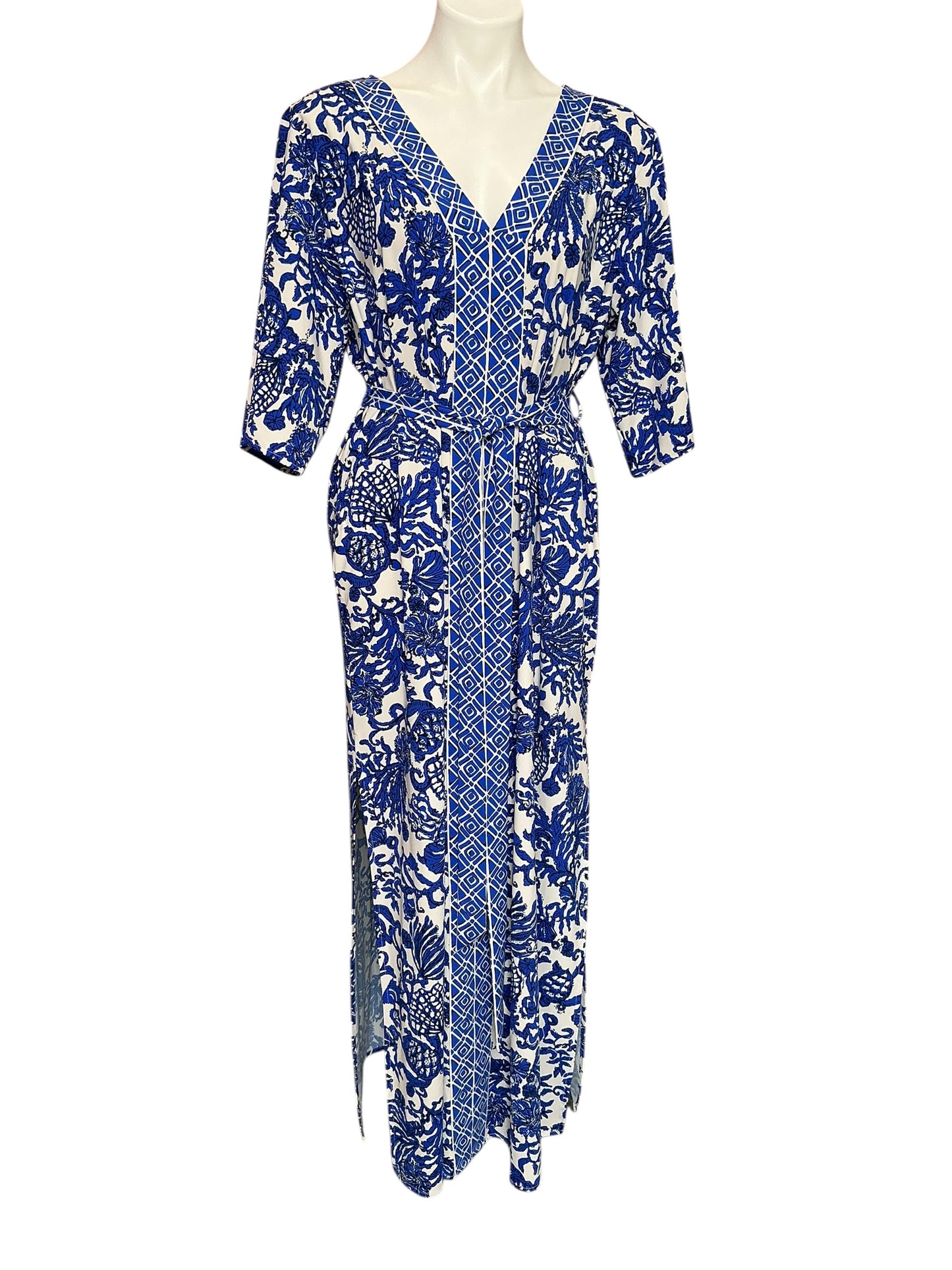 Lilly Pulitzer NWT Remelle Maxi Coverup Ride With Me Engineered Coverup - Size L/XL