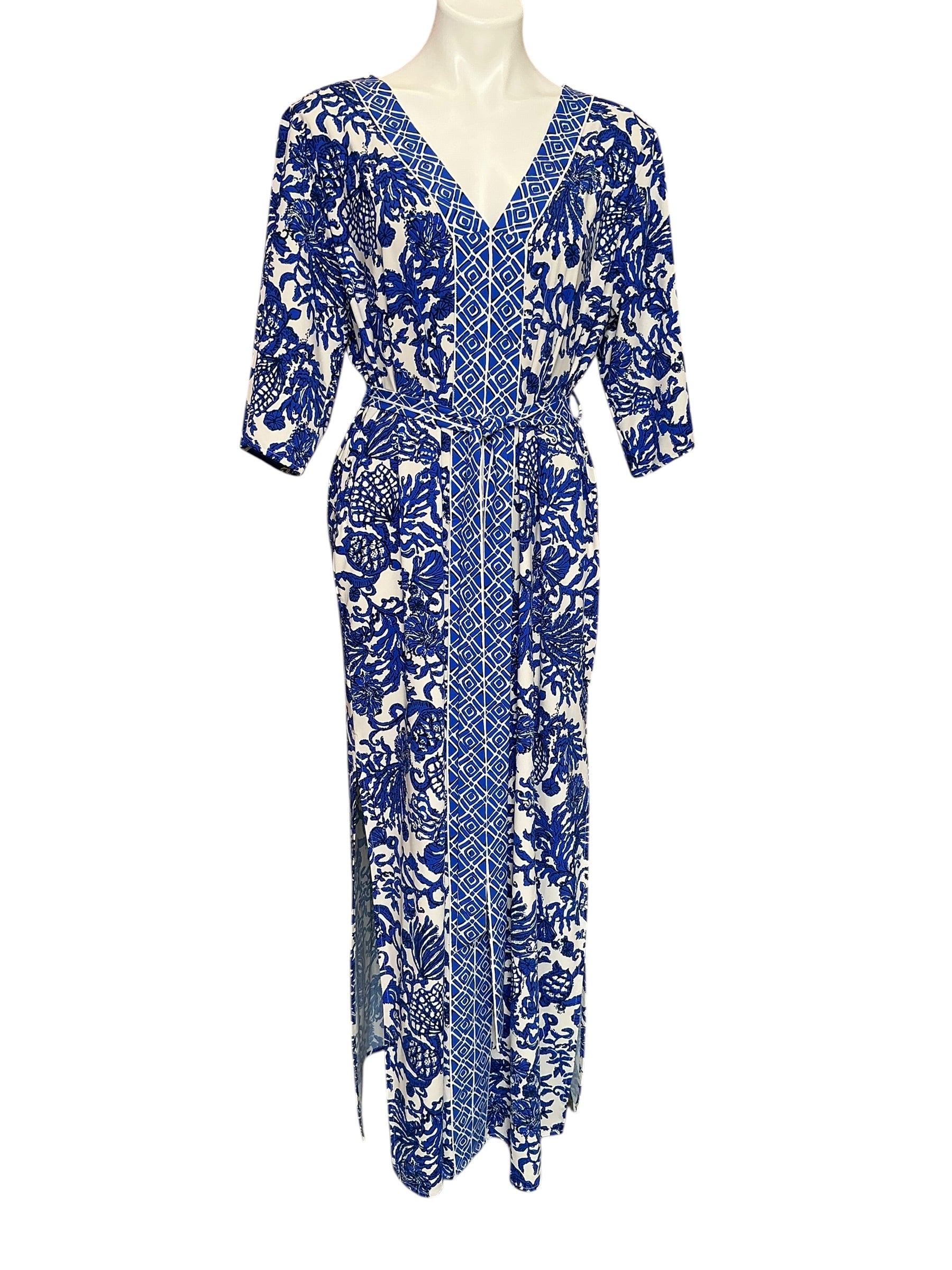 Lilly Pulitzer NWT Remelle Maxi Coverup Ride With Me Engineered Coverup - Size L/XL
