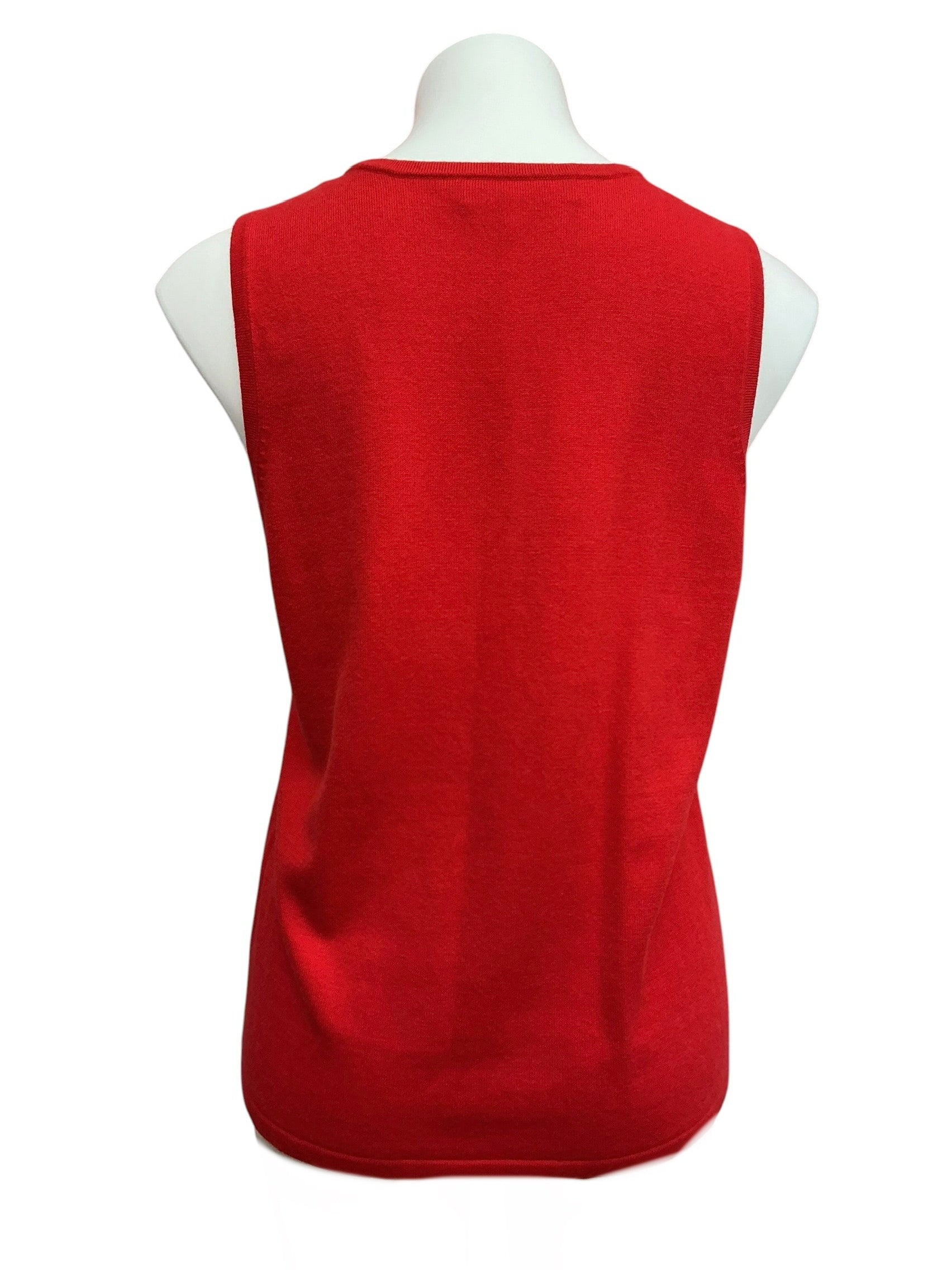 Lilly Pulitzer Nariah Sweater Tank Top Mizner Red - Size L