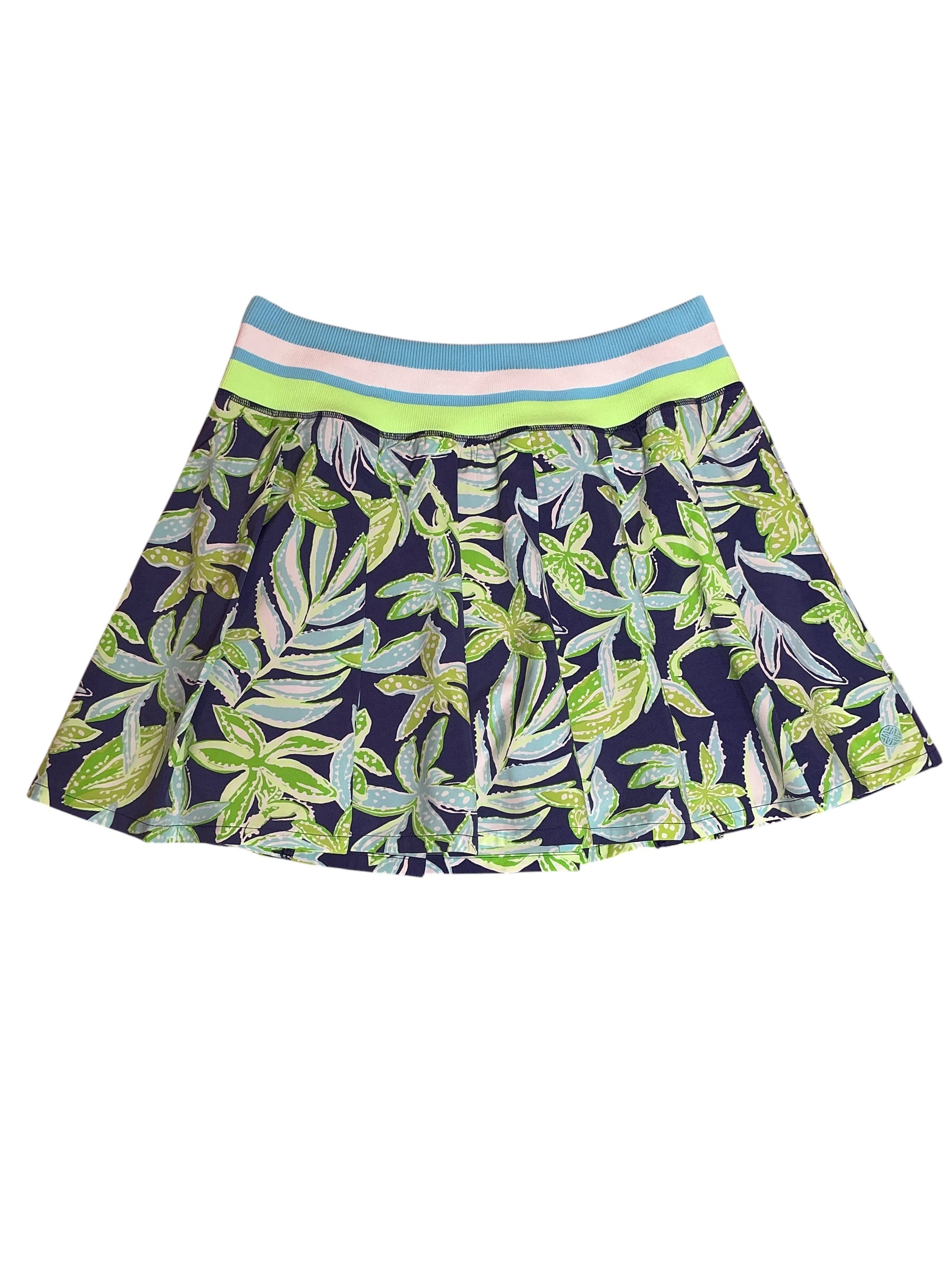 Lilly Pulitzer NWT Cosmina High Rise Skort Sapphire Pool Tropical Tango - Size L