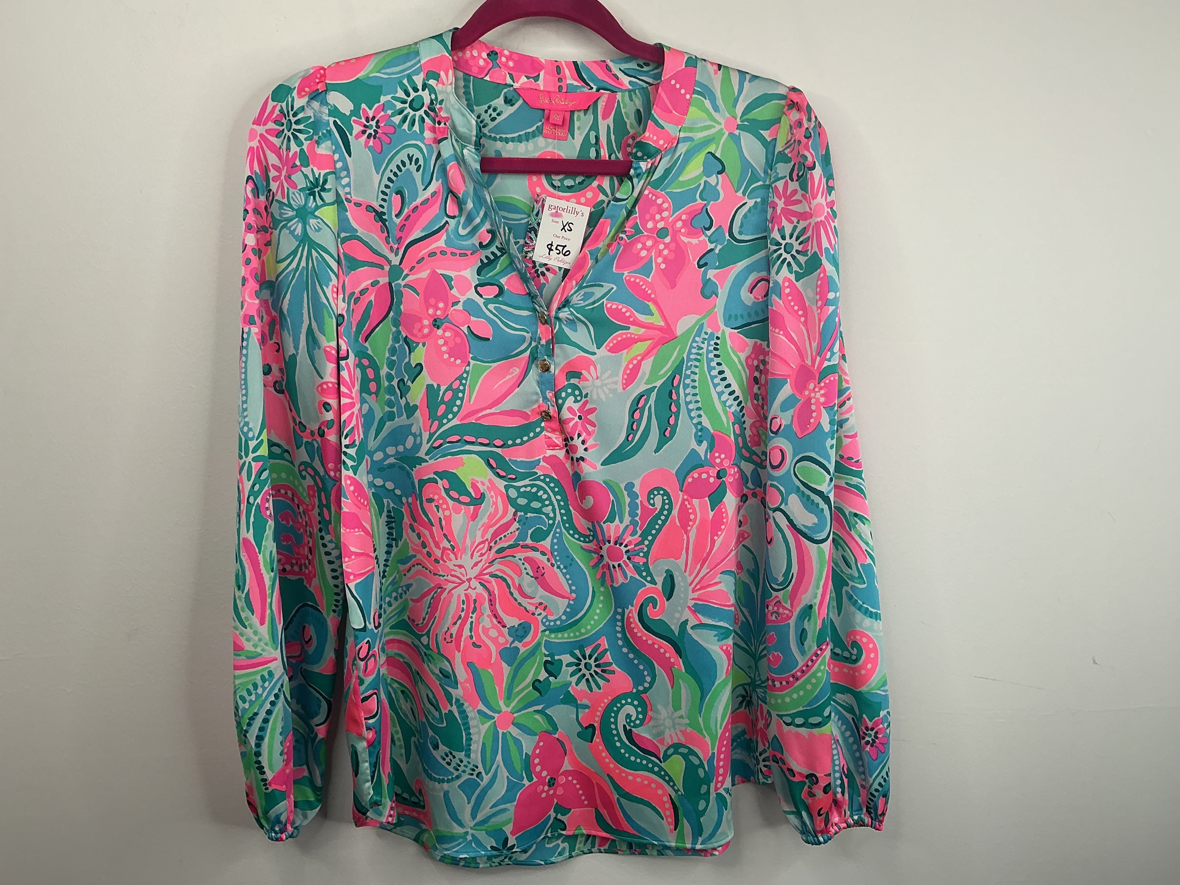 Lilly Pulitzer Long Sleeve Top - Size XS