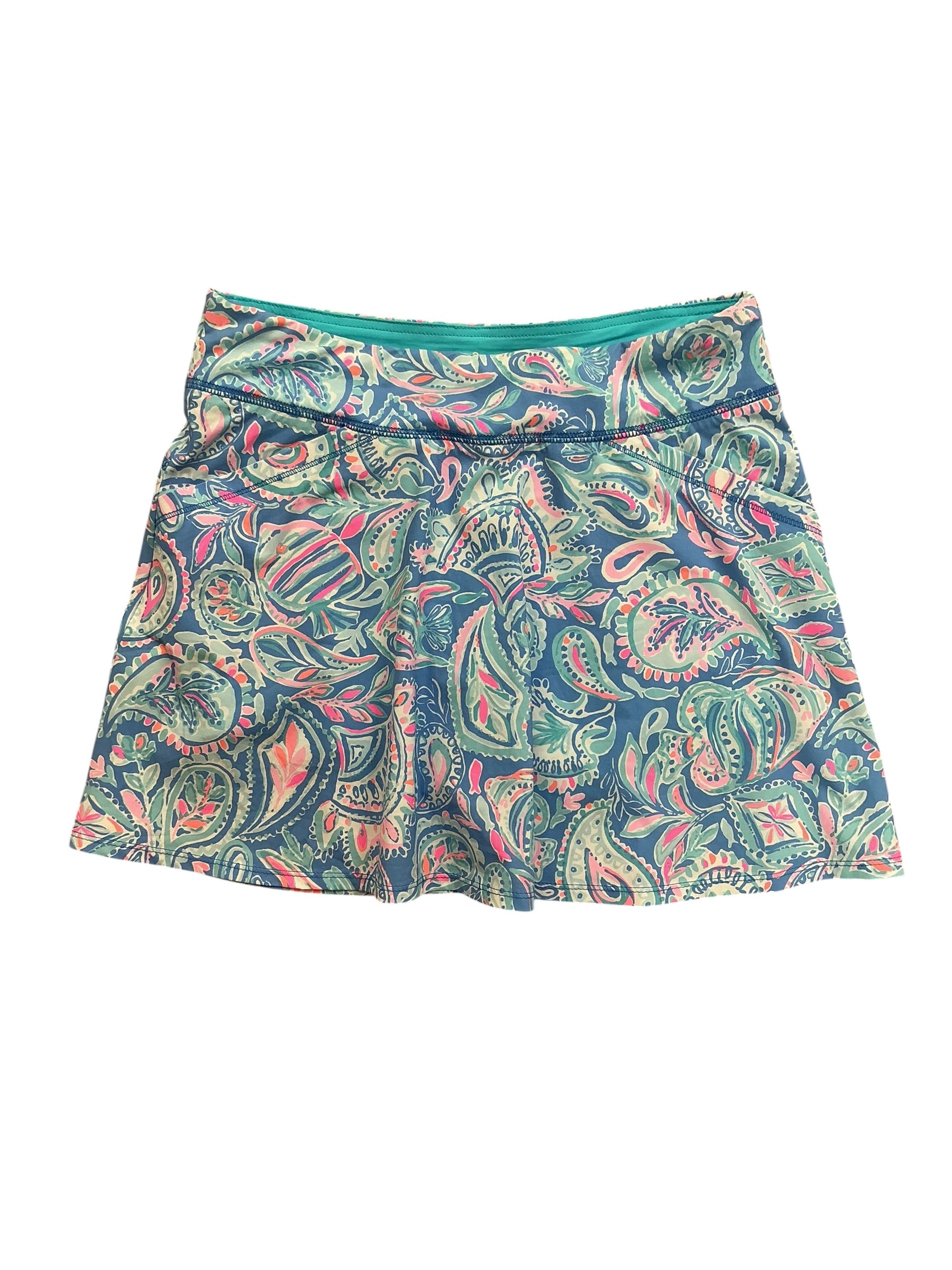 Lilly Pulitzer Darlene Skort Zanzibar Blue Fish Kiss - Size 4