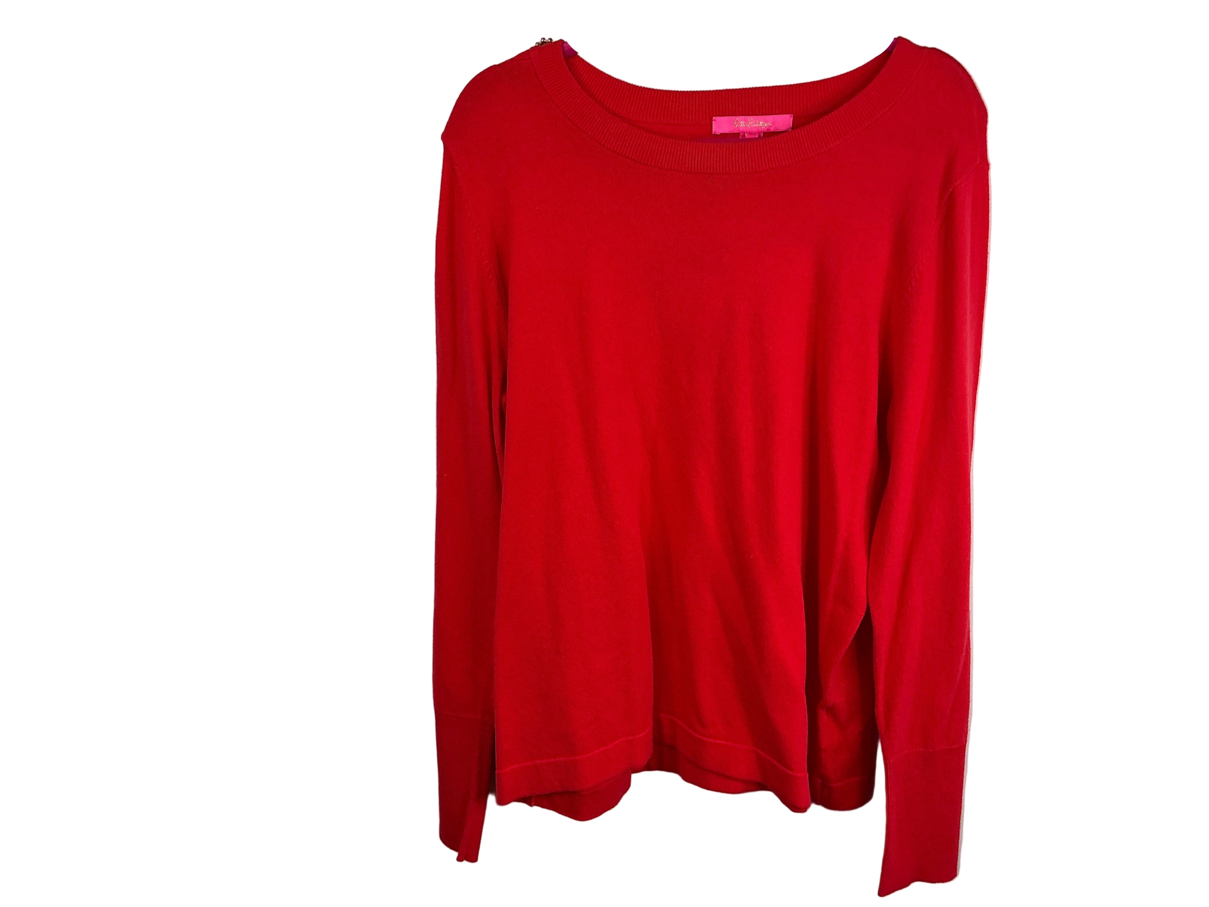 Lilly Pulitzer NWT Morgen Sweater Ruby Red - Size XL