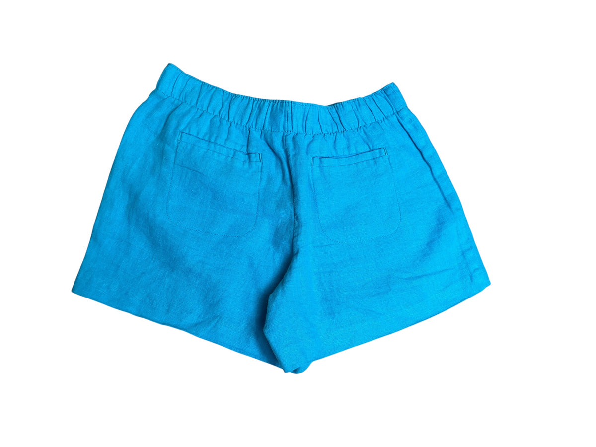 Lilly Pulitzer Lilo Linen Shorts Seabreeze Blue - Size M
