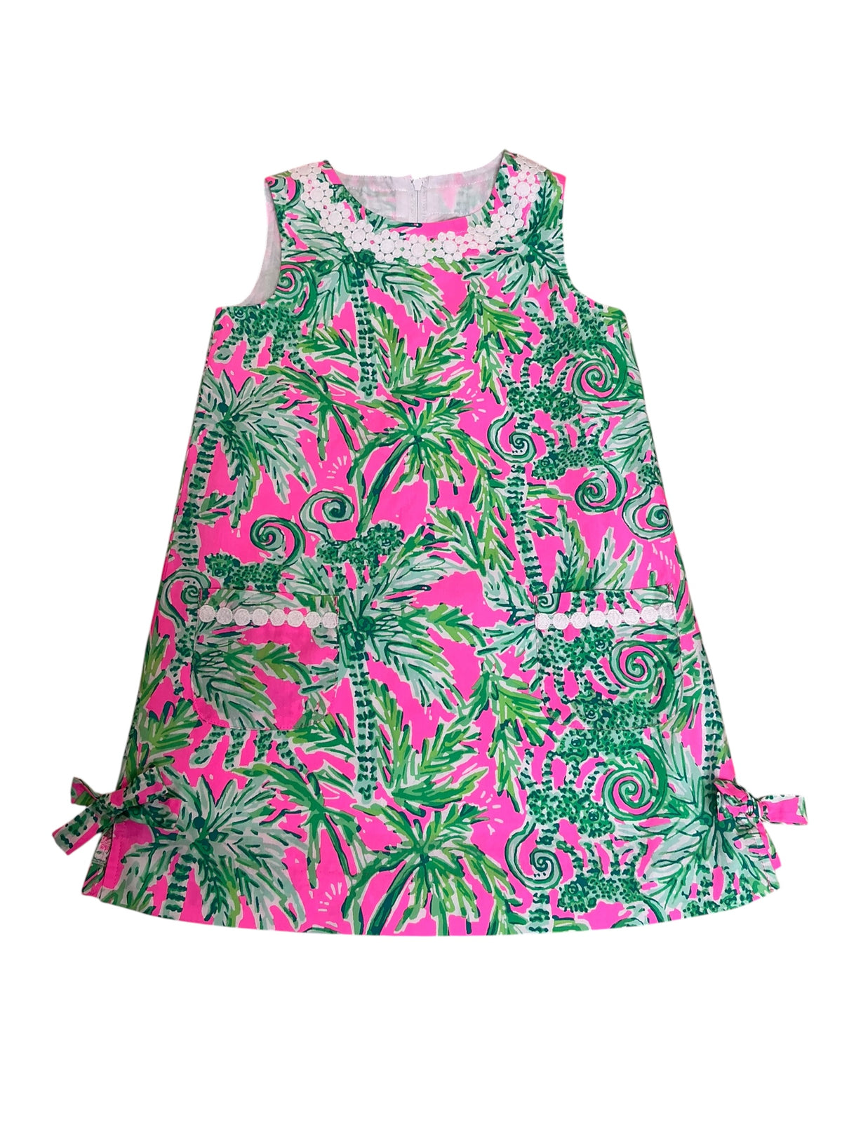 Lilly Pulitzer NWT Girls Little Lilly Classic Shift Prosecco Pink Hangin Around - Size 5