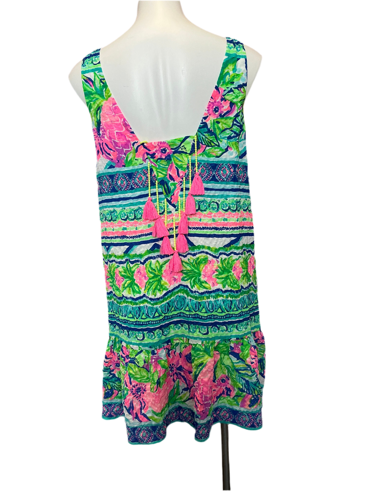 Lilly Pulitzer  HTF Gabriella Dress Multi Daiquiri Shack - Size M