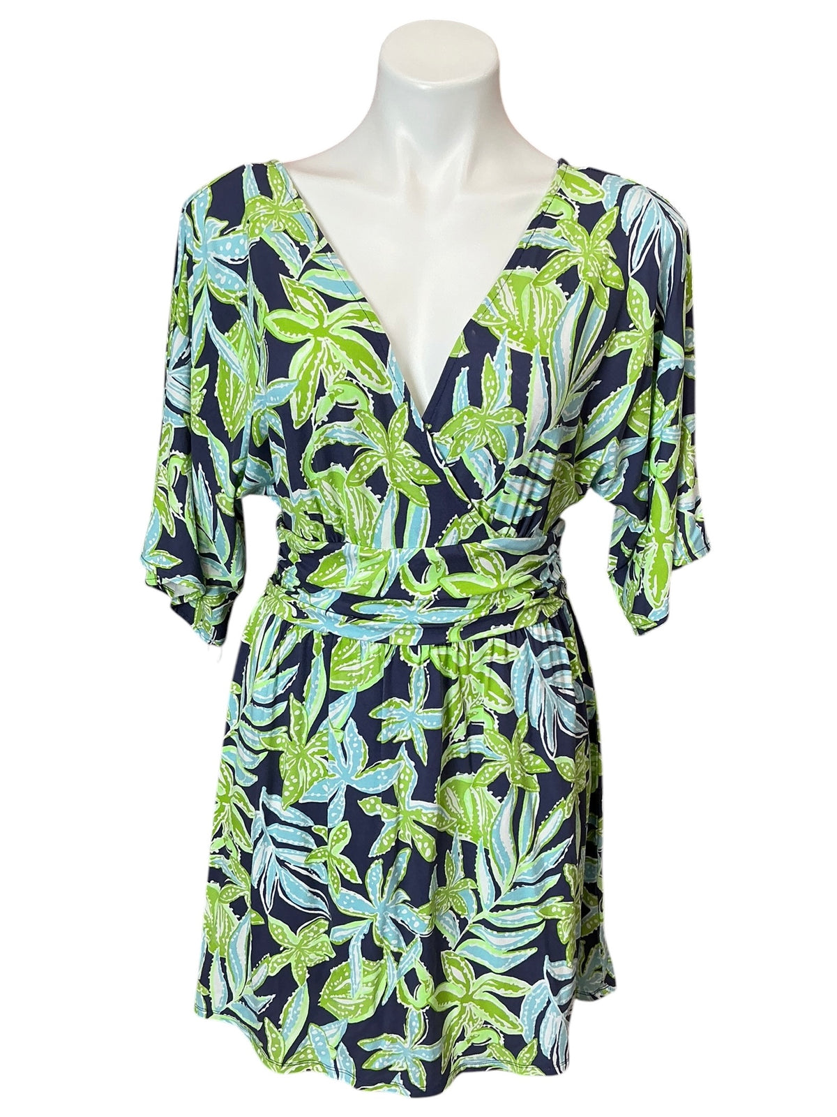 Lilly Pulitzer Parigi Skort Romper Sapphire Pool Tropical Tango - Size M