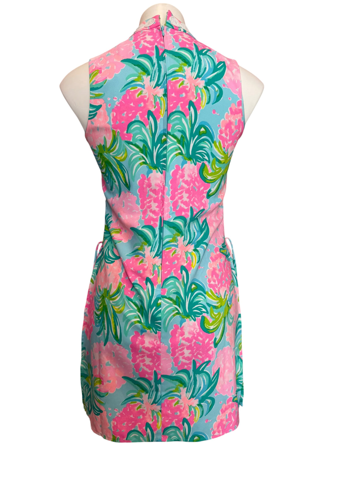 Lilly Pulitzer Jonna High Collar Shift Romper Pineapple Shake - Size 0