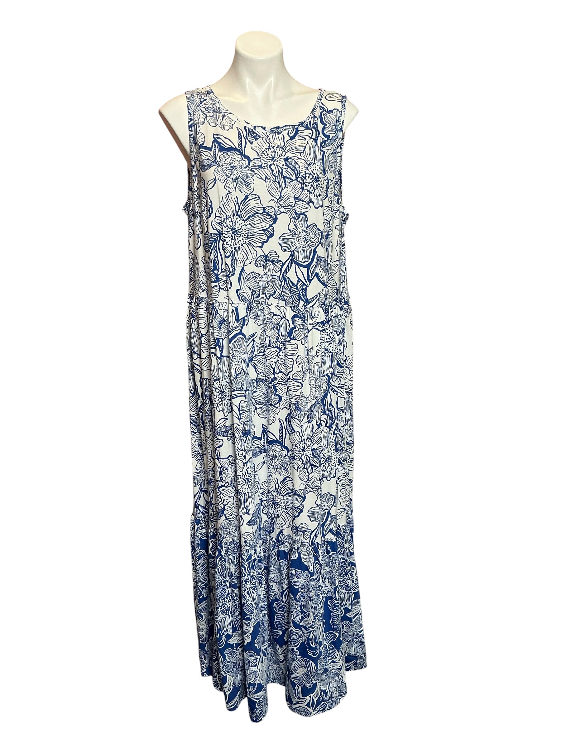Lilly Pulitzer NWT Hayleigh Midi Dress Starlight Navy Unforgettable - Size XL