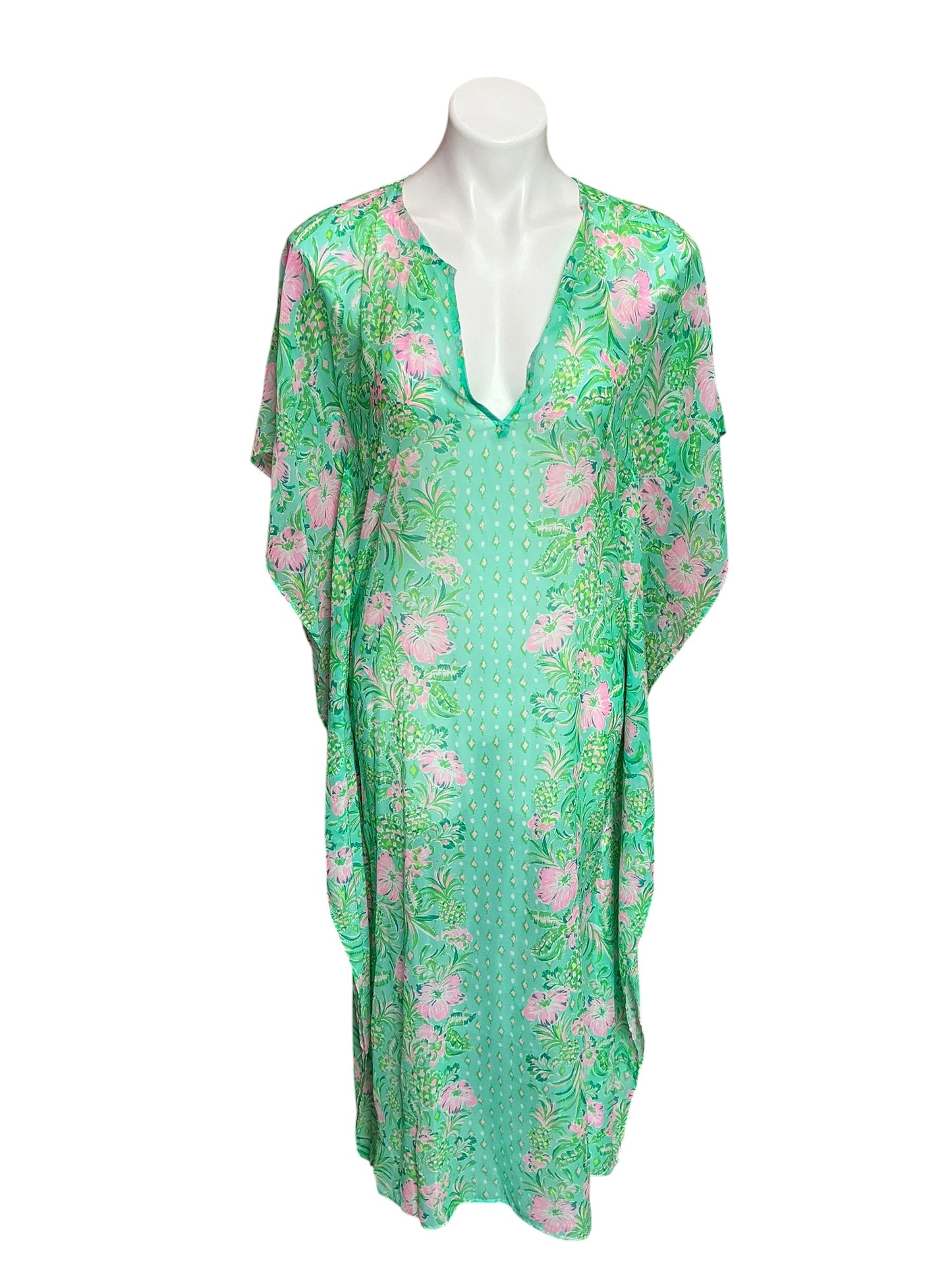 Lilly Pulitzer NWT Cuca Coverup Surf Blue Oh Diamond Girl Engineered - Size XXS/XS