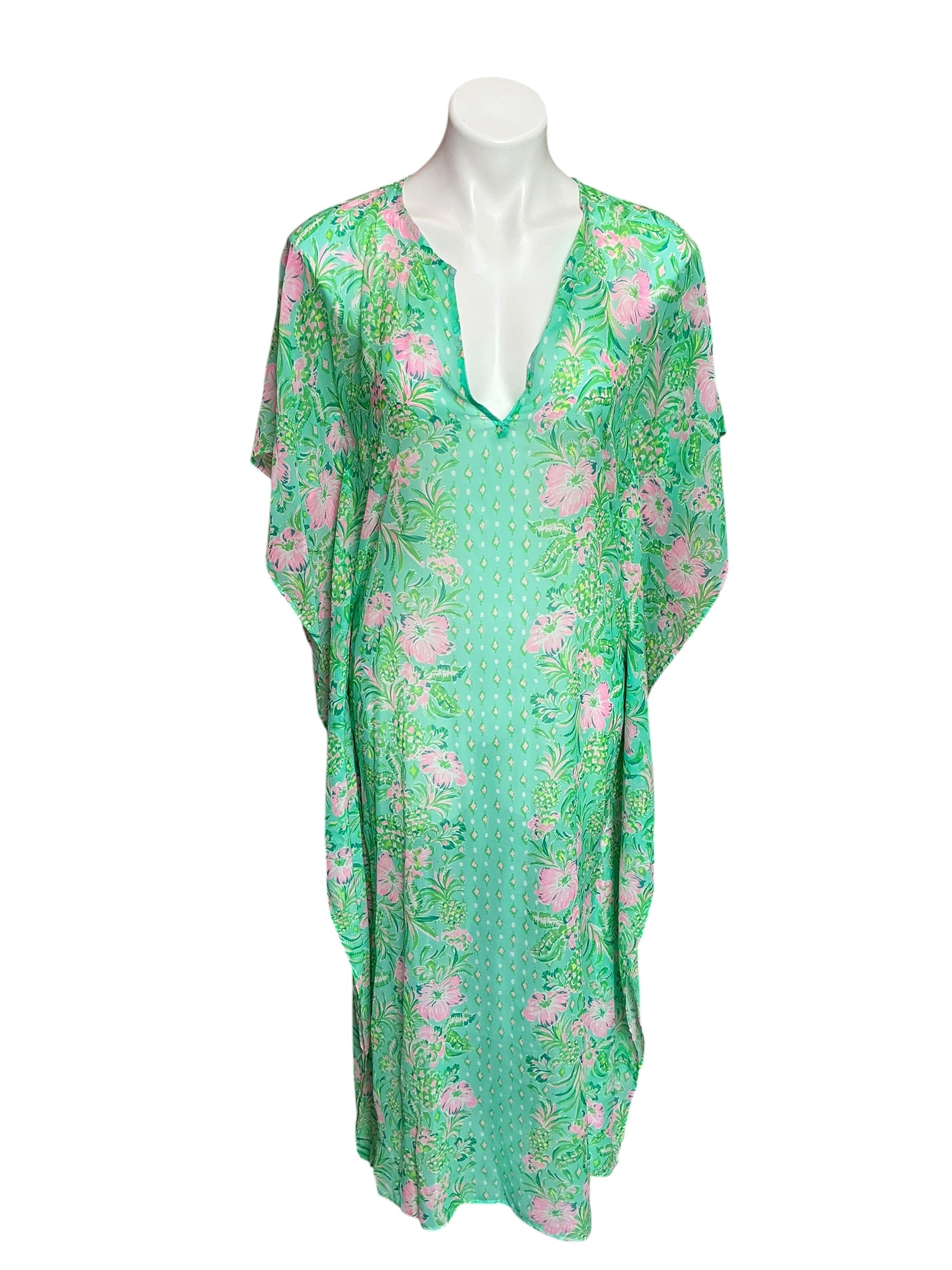 Lilly Pulitzer NWT Cuca Coverup Surf Blue Oh Diamond Girl Engineered - Size XXS/XS