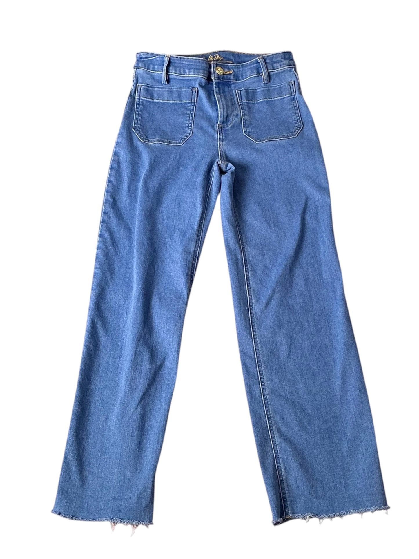 Lilly Pulitzer  27" Harleen High Rise Crop Jean Rosanna Wash - Size 0