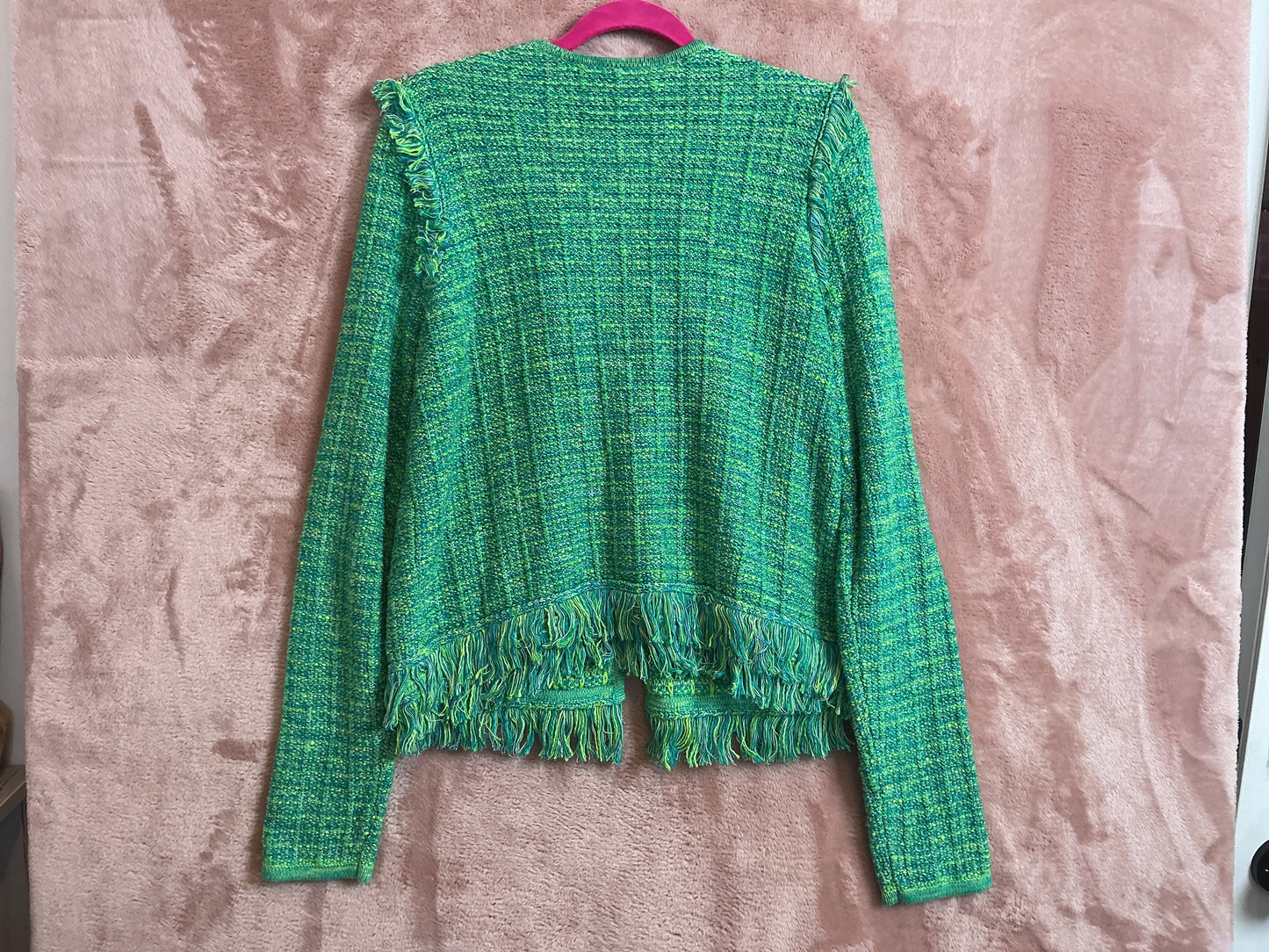 Lilly Pulitzer NWT - Simora Cardigan - Bright Agate Green Exotic Tweed - Size L