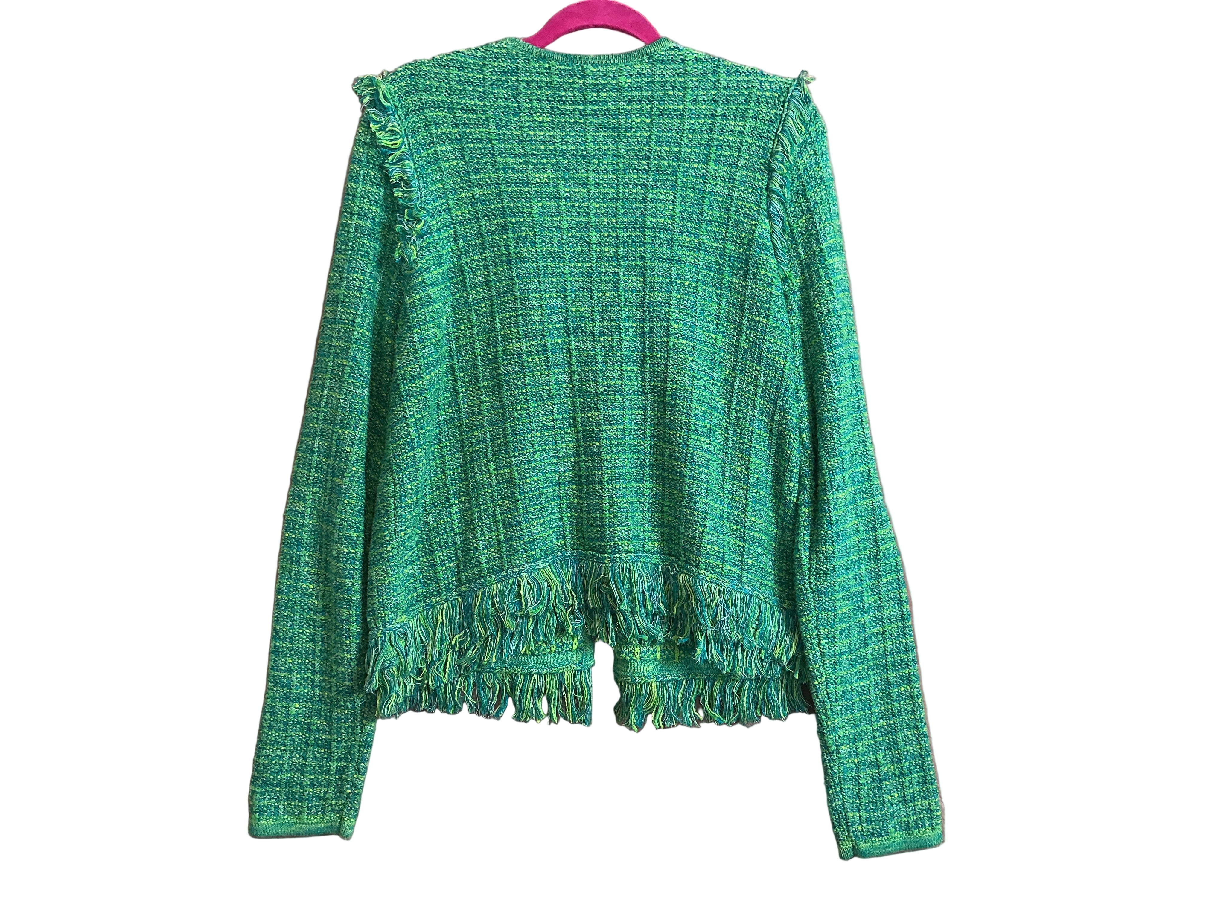 Lilly Pulitzer NWT - Simora Cardigan - Bright Agate Green Exotic Tweed - Size L