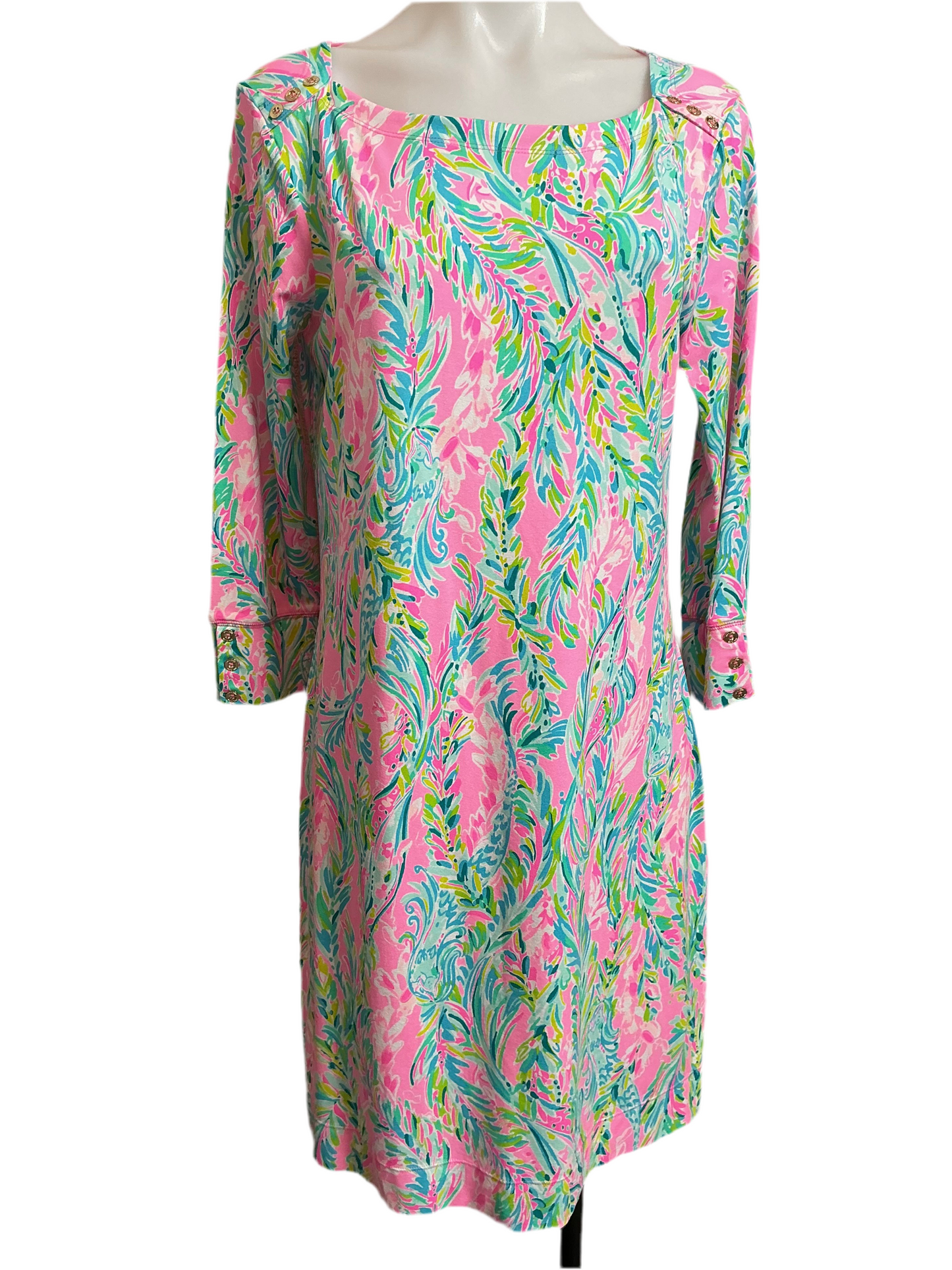 Lilly Pulitzer NWT UPF 50+ Sophie Dress Multi Unicorn Of The Sea - Size M