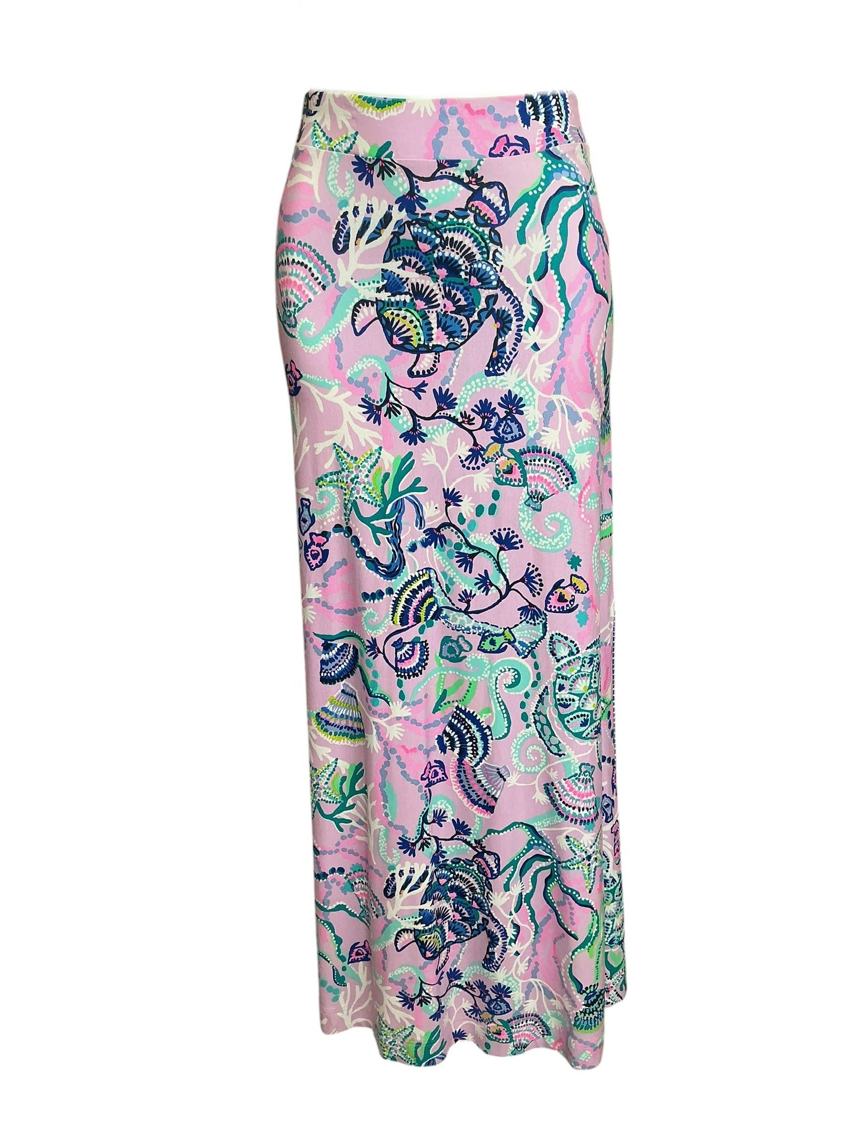 Lilly Pulitzer Adea Maxi Skirt Lilac Freesia Mermaid For You - Size XS