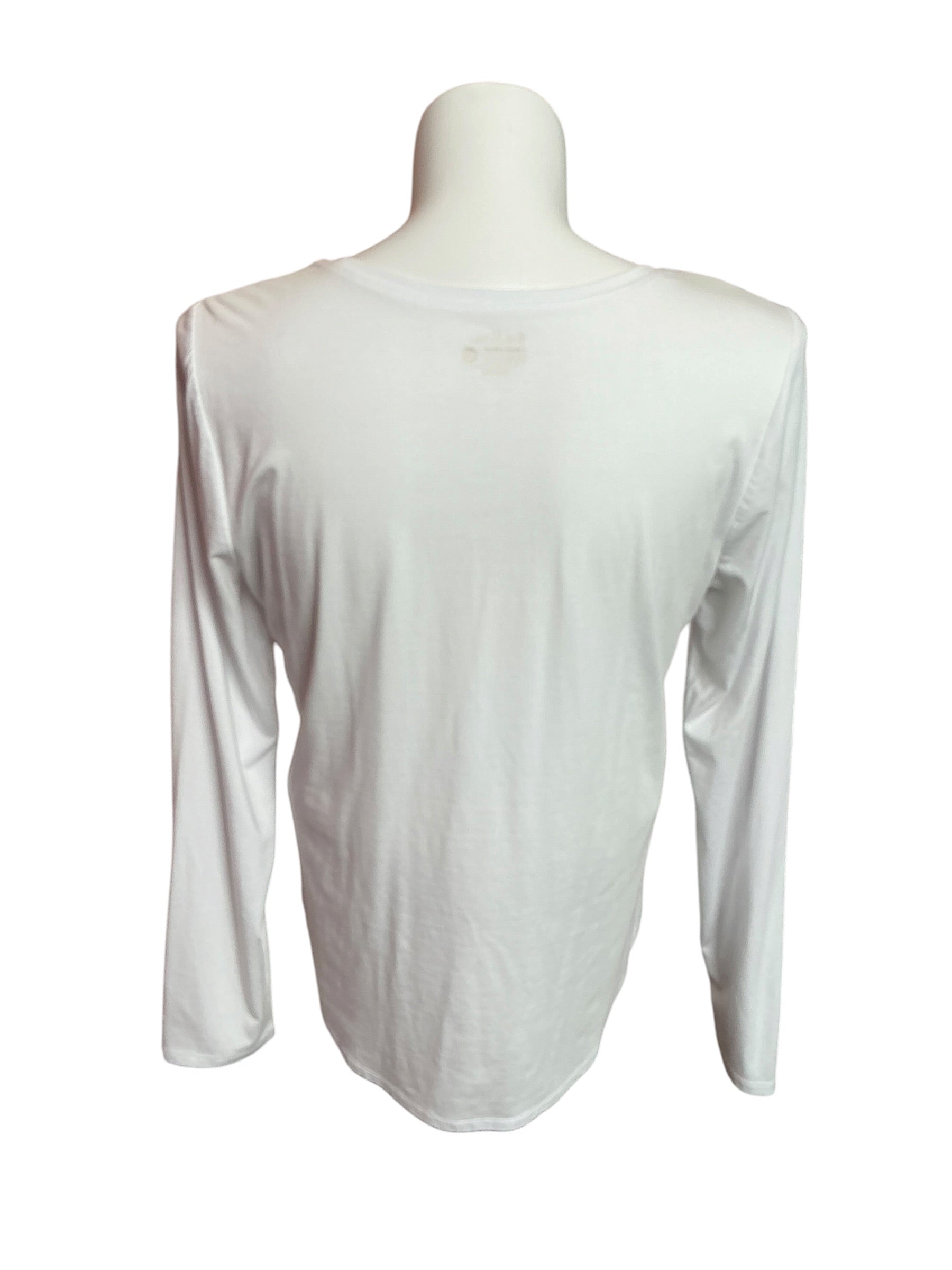 Lilly Pulitzer Westley Long Sleeve Tee Resort White - Size XL