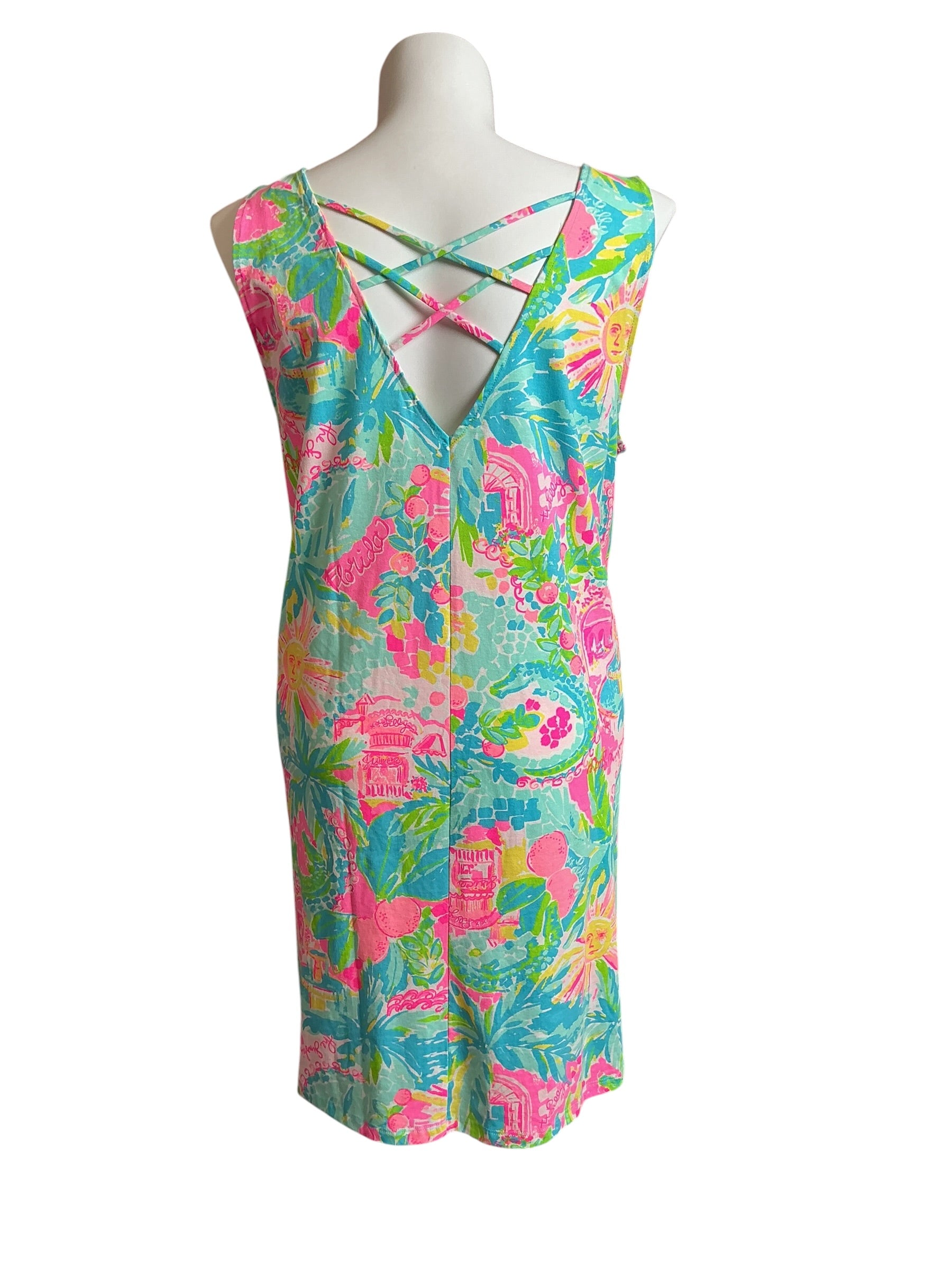 Lilly Pulitzer NWT Kristen Dress Multi Sunshine State Of Mind - Size XXL
