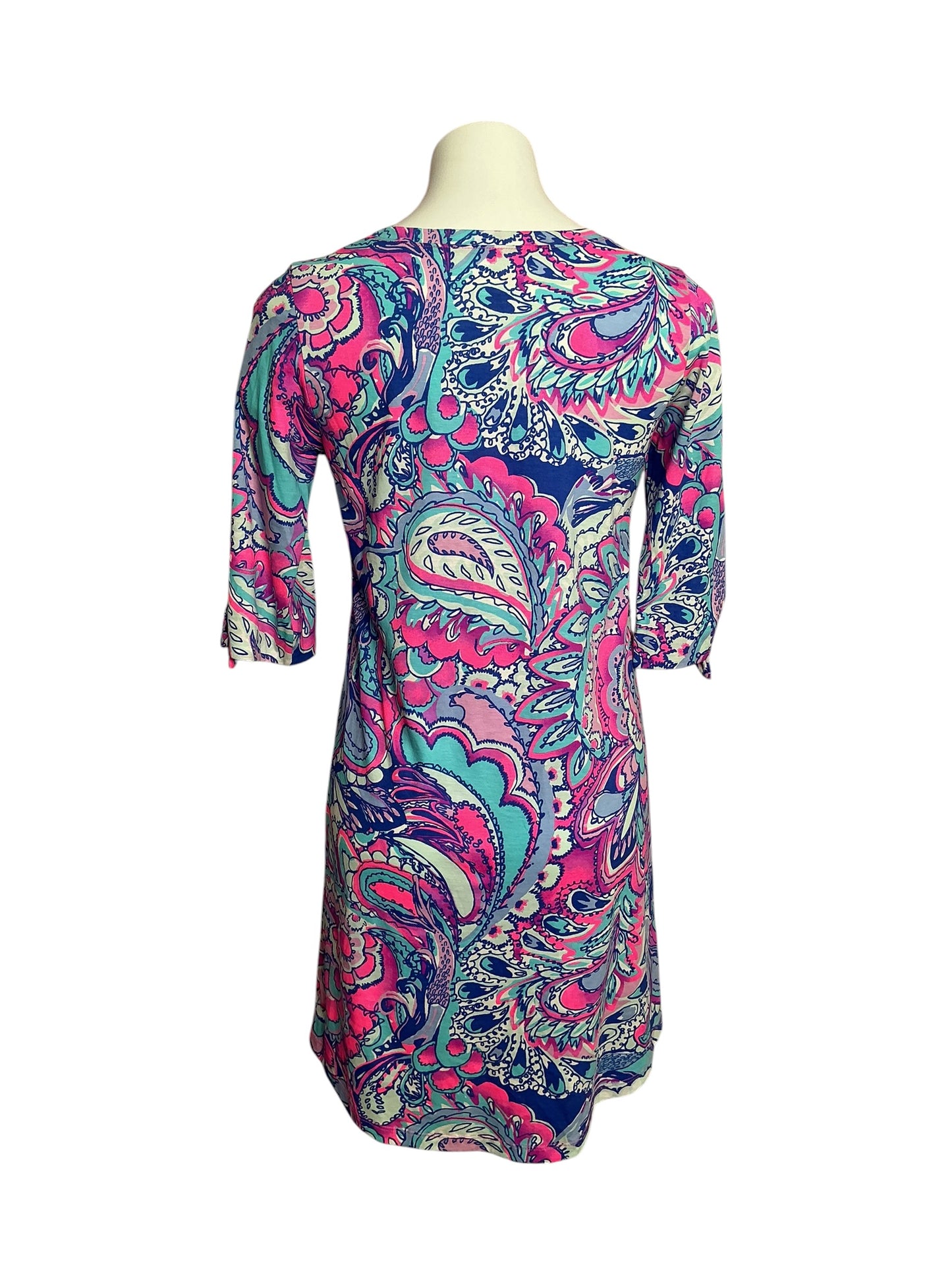 Lilly Pulitzer Preston Dress Pink Tropics Mermaids Call - Size S