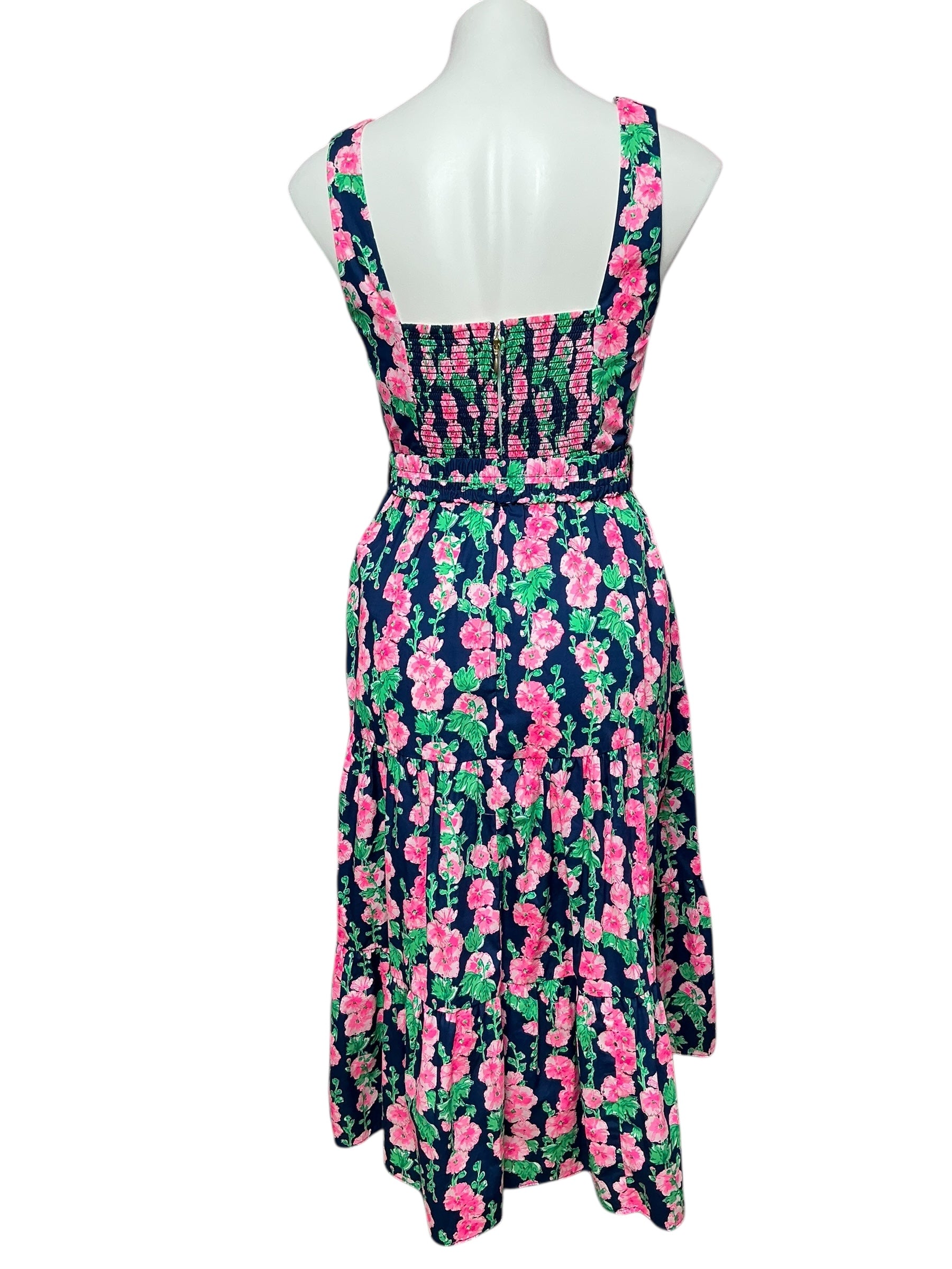 Lilly Pulitzer McKinnon Midi Dress - Oyster Bay Navy De Vine - Size 2