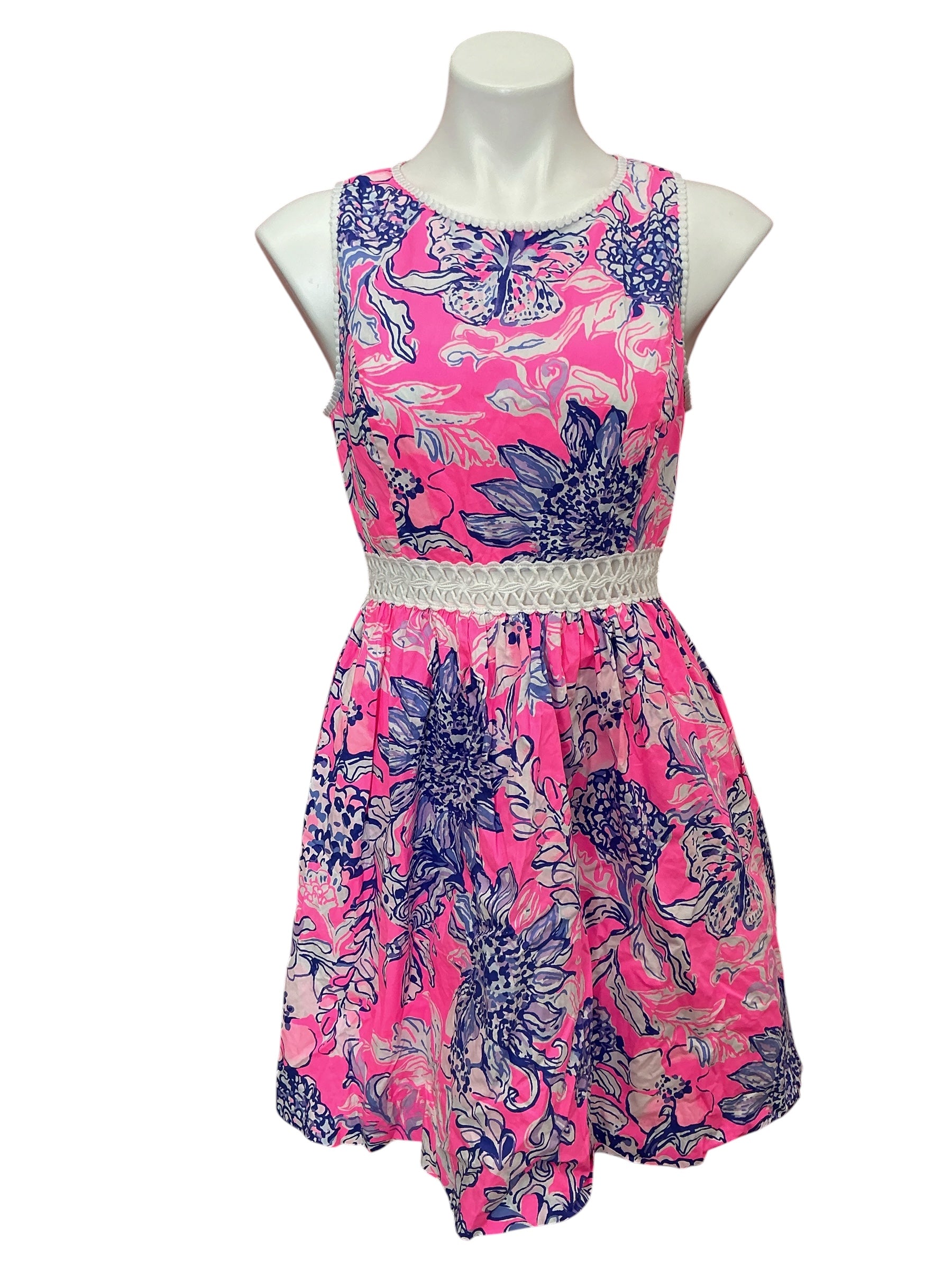 Lilly Pulitzer Alivia Dress Pink Tropics Sun Drenched - Size 6