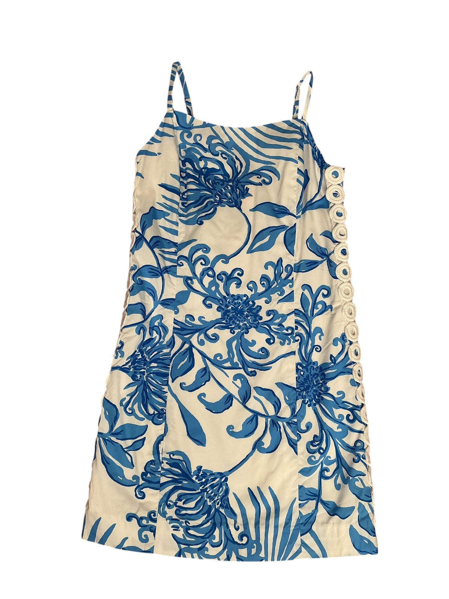 Lilly Pulitzer Girls Mini Shelli Shift Dress Resort White Glisten in the Sun - Size 7