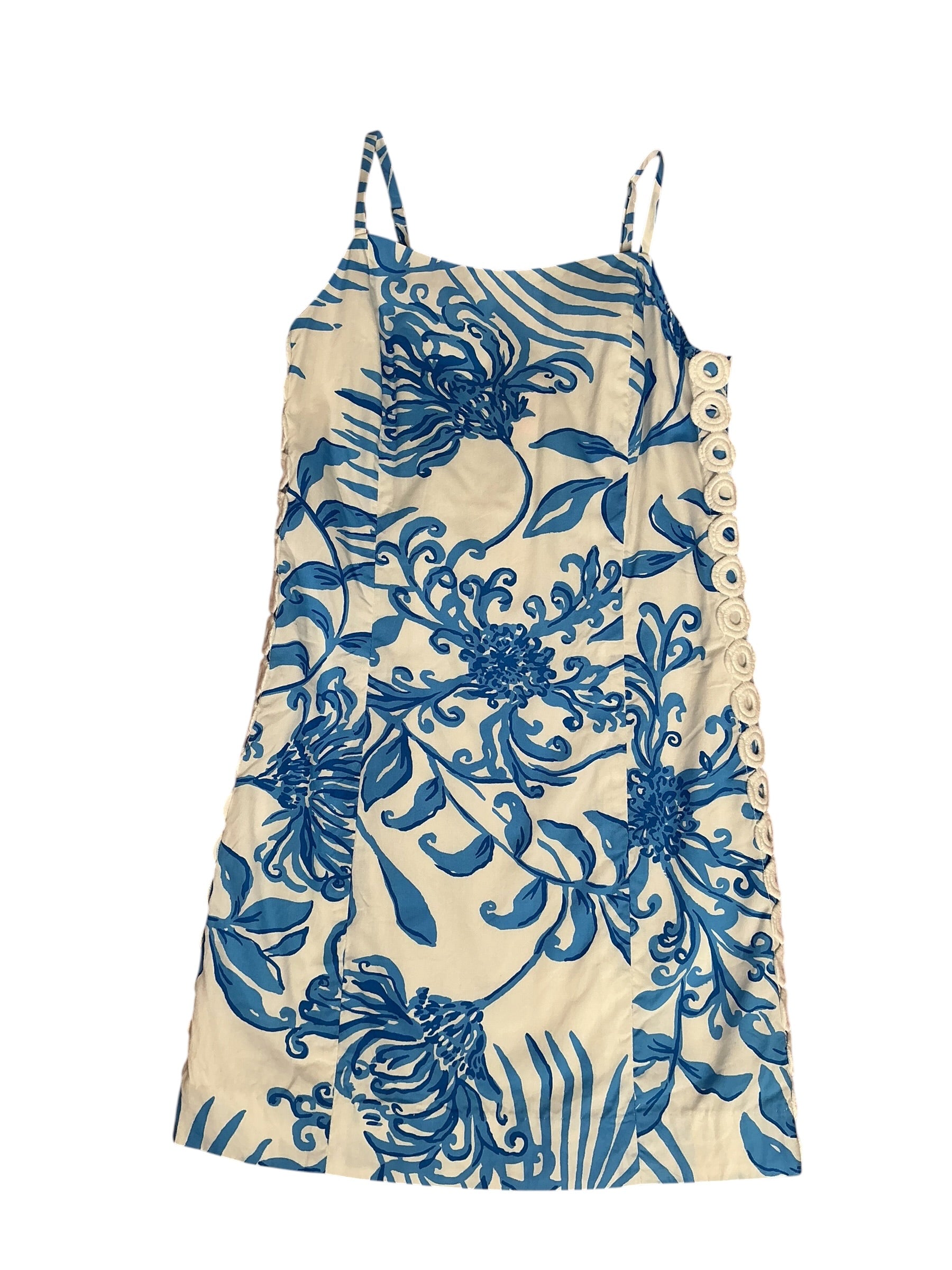 Lilly Pulitzer Girls Mini Shelli Shift Dress Resort White Glisten in the Sun - Size 7