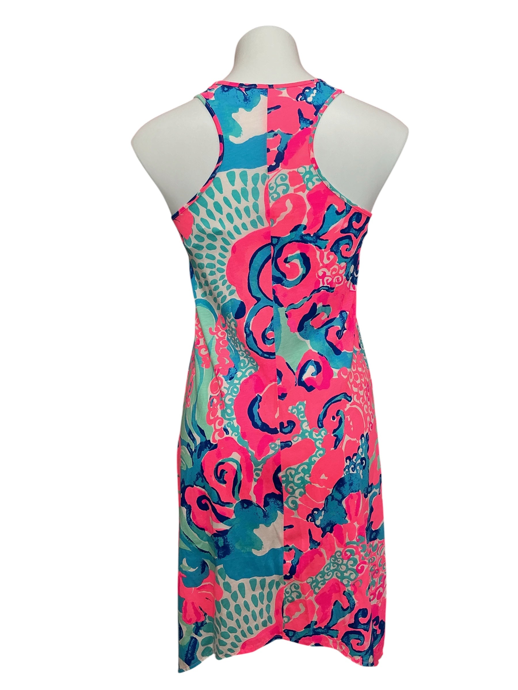 Lilly Pulitzer Melle Tank Dress Coral Reef I’m So Jelly - Size XXS