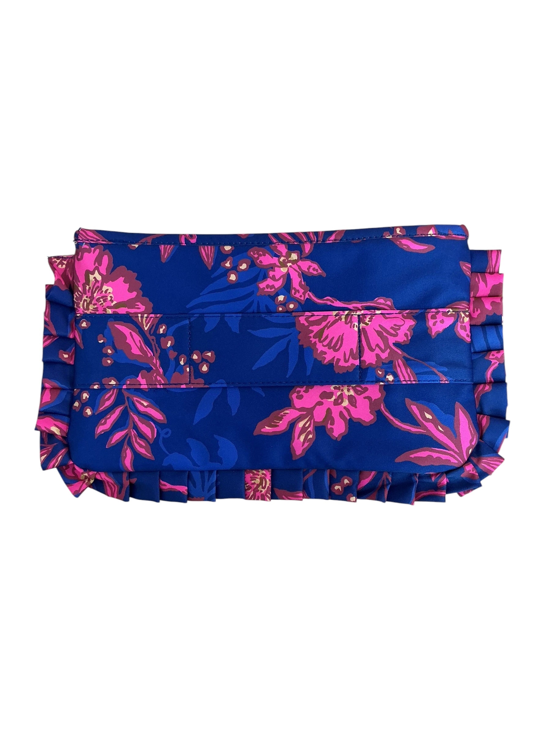 Lilly Pulitzer Ruffle Pouchette Clutch Never Ending Summer