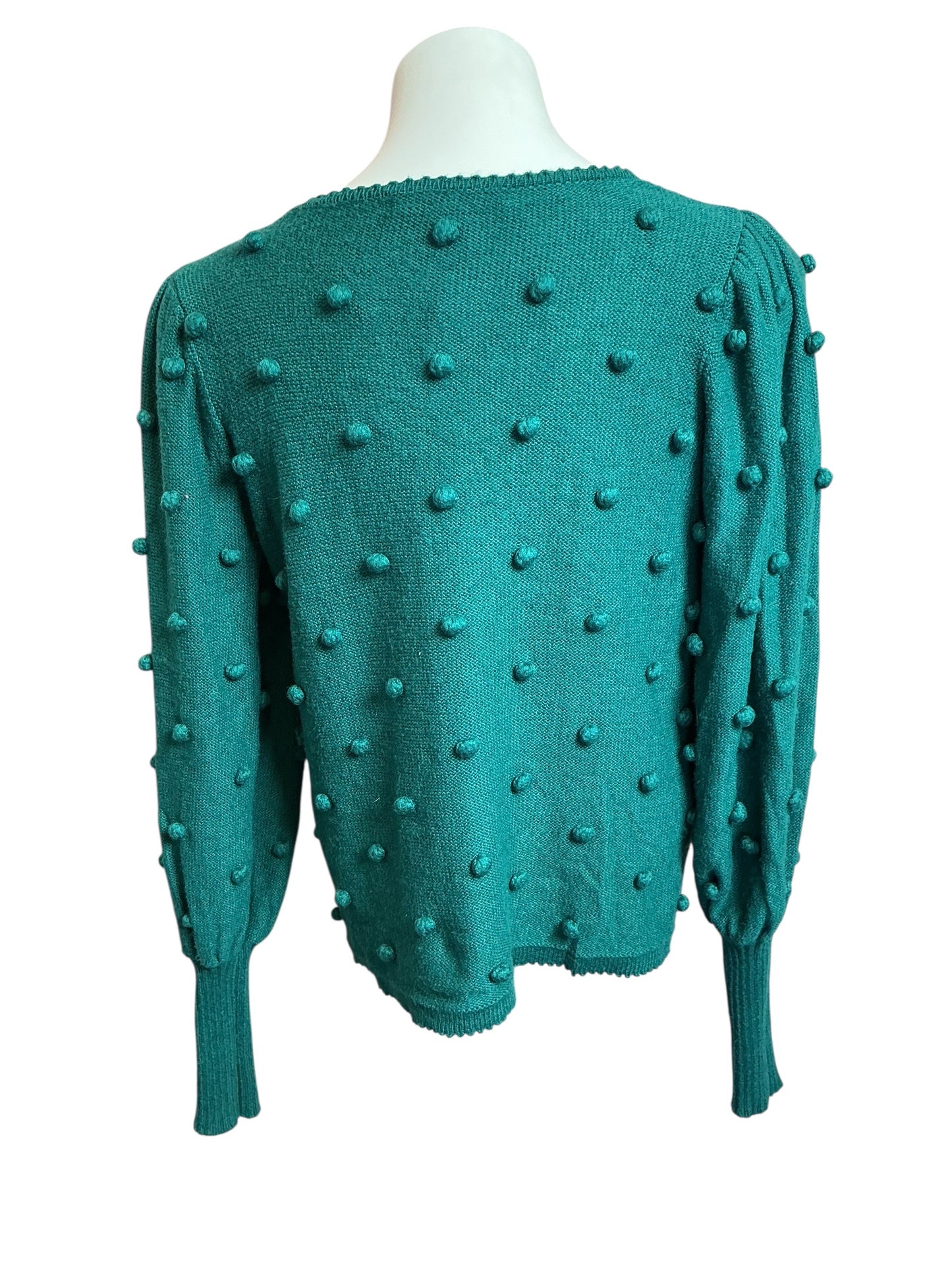 Lilly Pulitzer Kippa Pom Pom Sweater Spruce Green - Size S