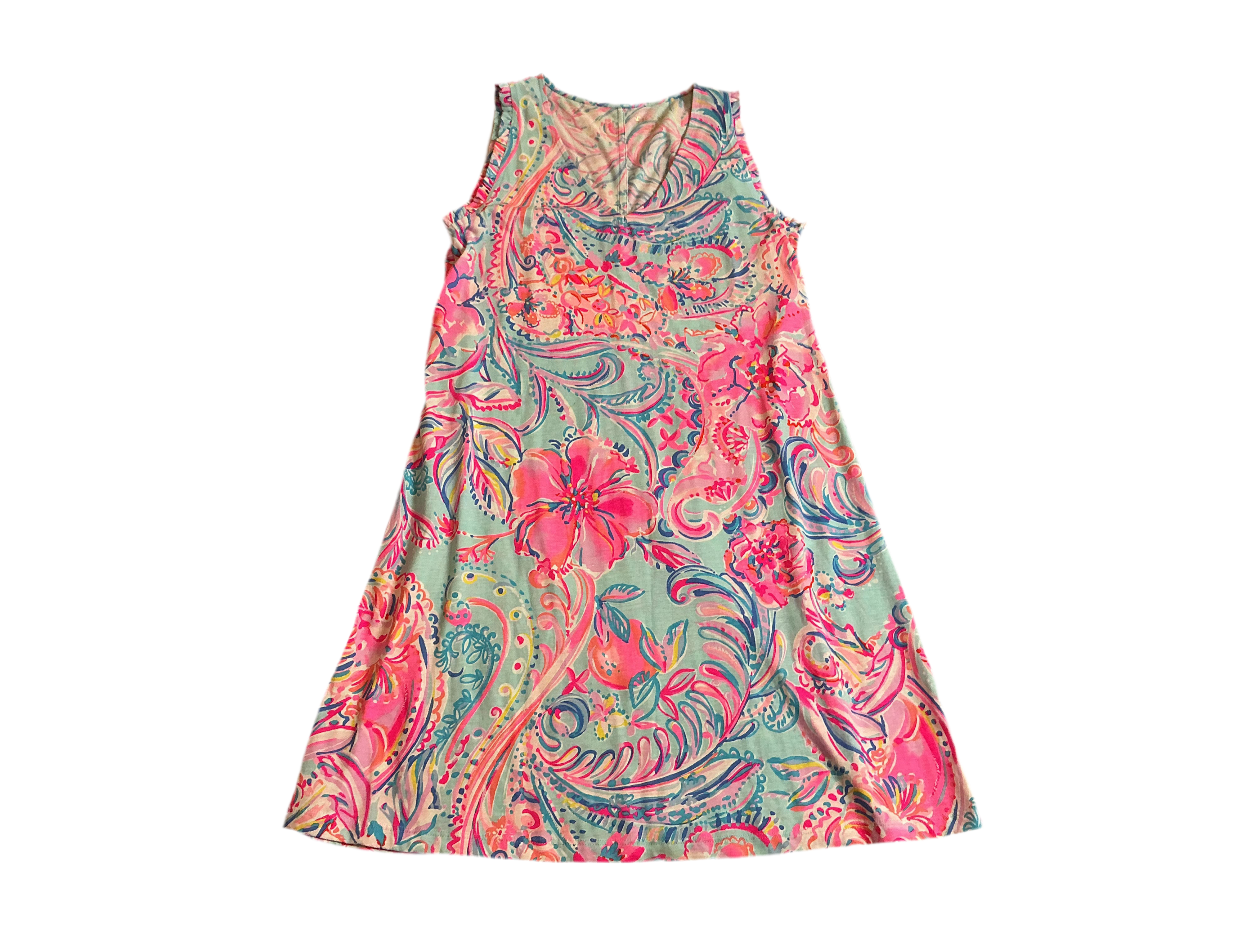 Lilly Pulitzer Dress with a vibrant pink and blue print
 - Size XS