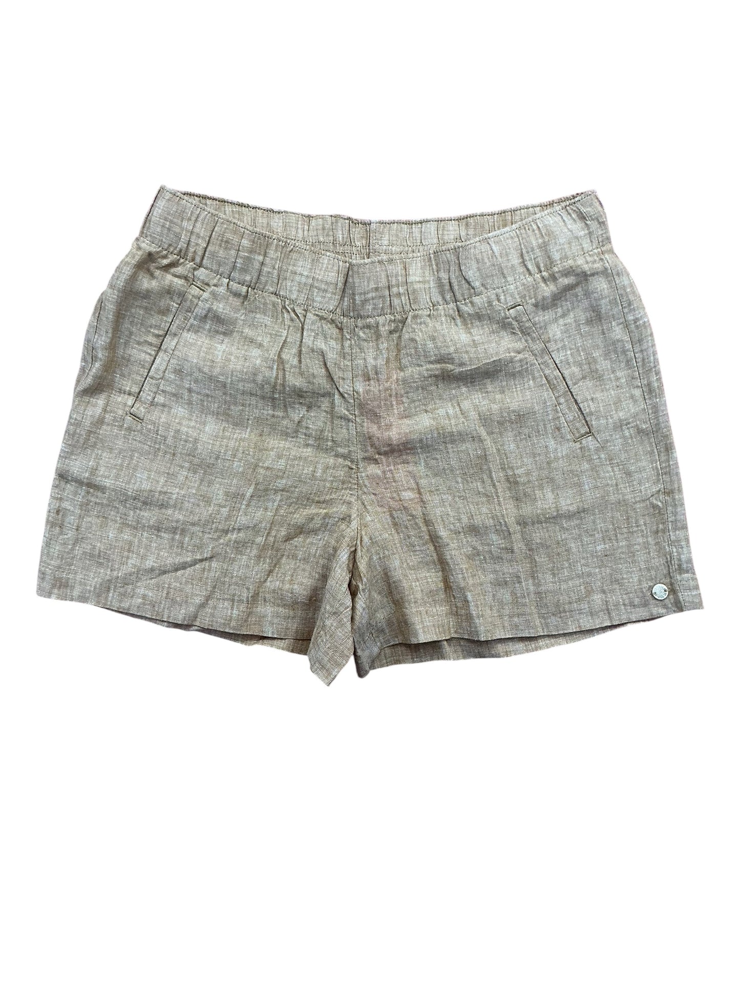 Lilly Pulitzer NWT Lilo Linen Shorts Rattan X Resort White - Size M