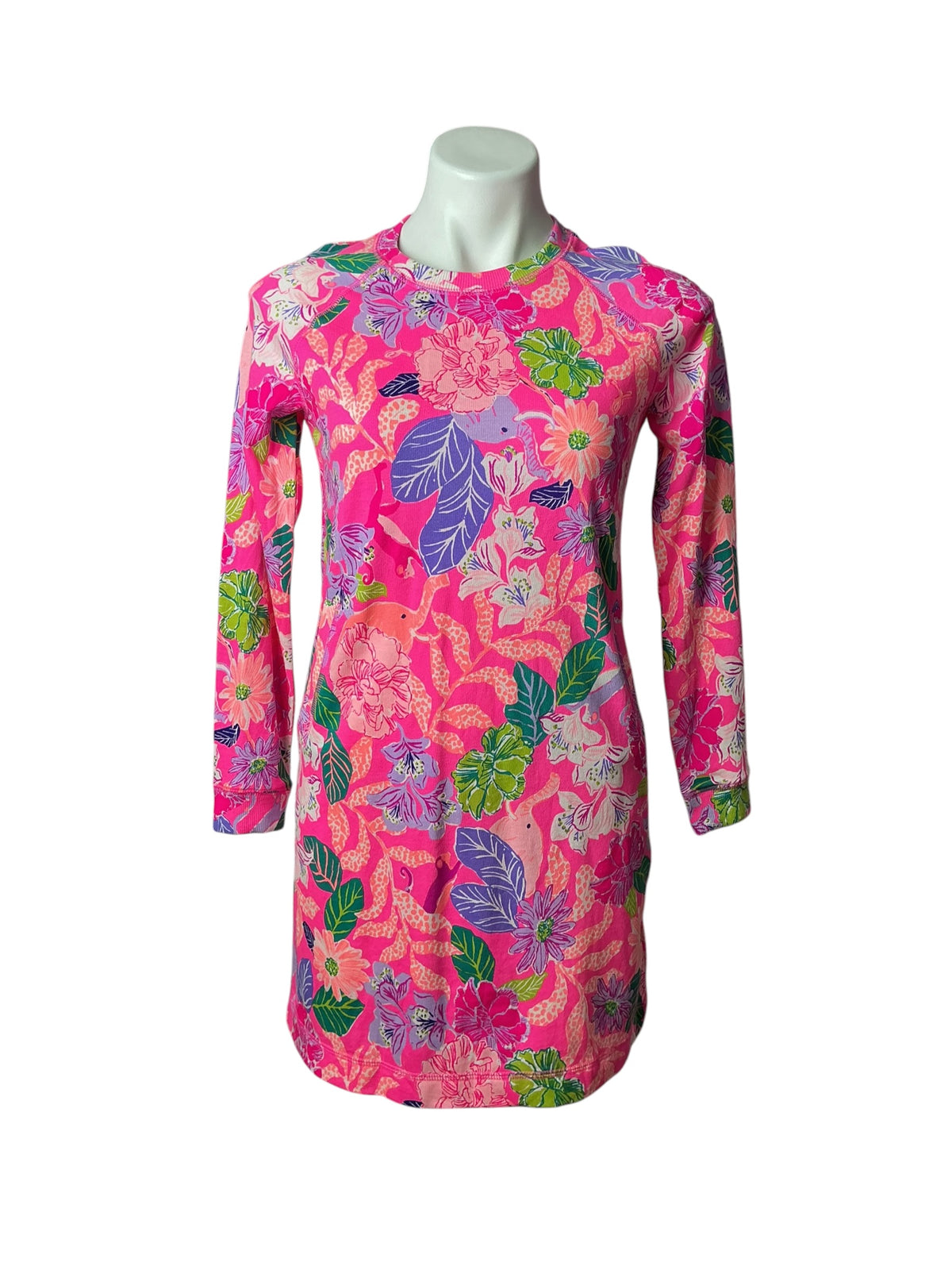 Lilly Pulitzer Kids Mini Beach Comber Dress Pink Isle Best of Friends - Size XL (12-14)