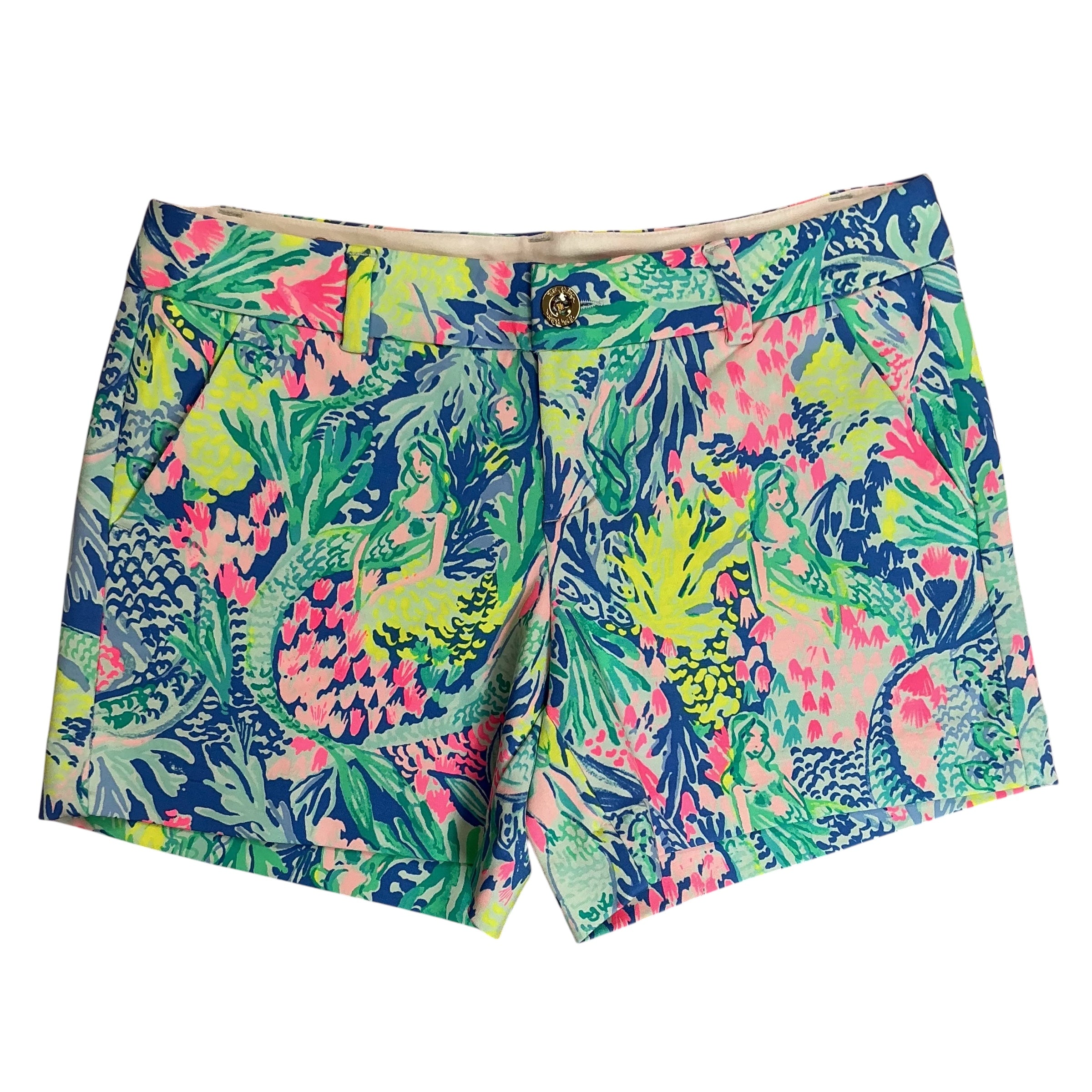 Lilly Pulitzer Callahan Stretch Shorts Mermaids Cove - Size 6