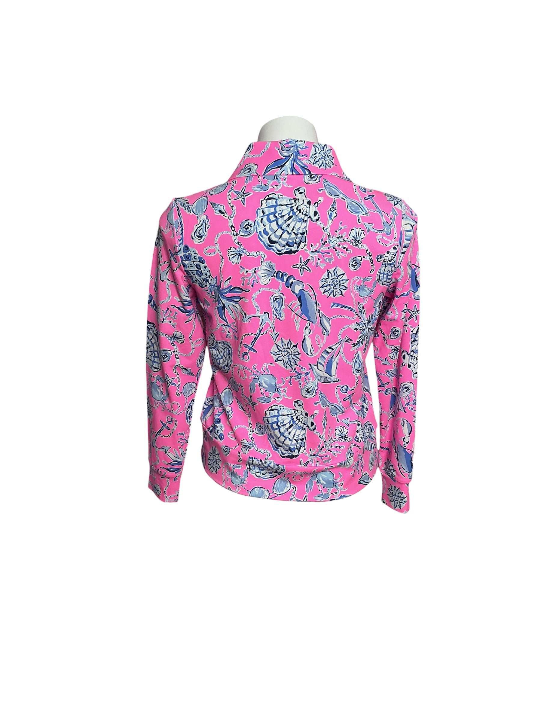 Lilly Pulitzer Eleni UPF 50+ Pullover Ship to Shore - Size XXS