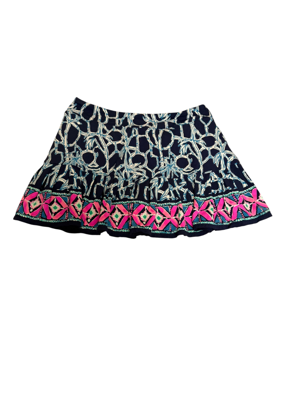 Lilly Pulitzer Luxletic Taye Skort High Tide Lucky Bamboo - Size M