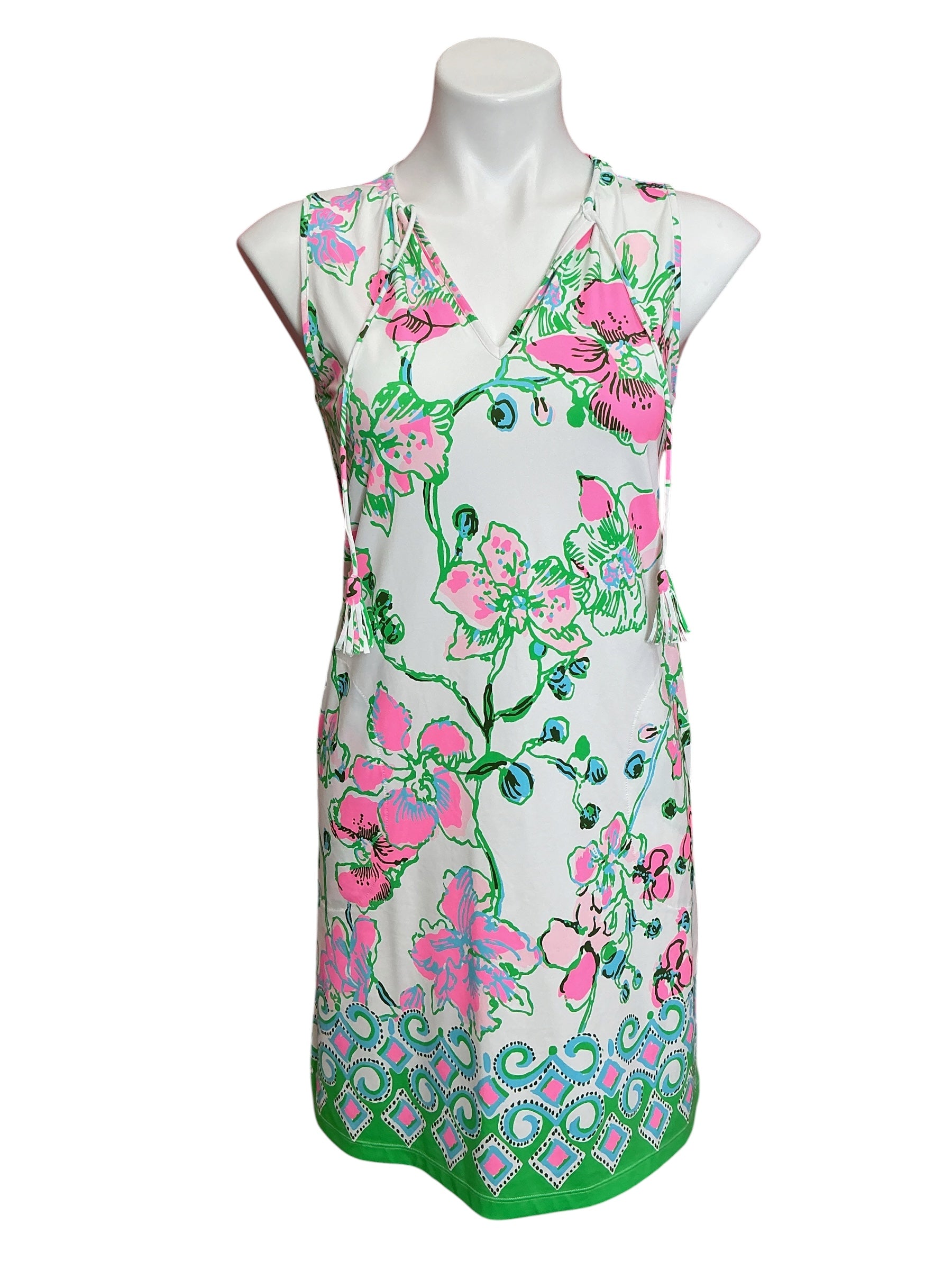 Lilly Pulitzer NWT Johana Sleeveless Cover Up Dress Orchids On The Avenue Engineered - Size XS