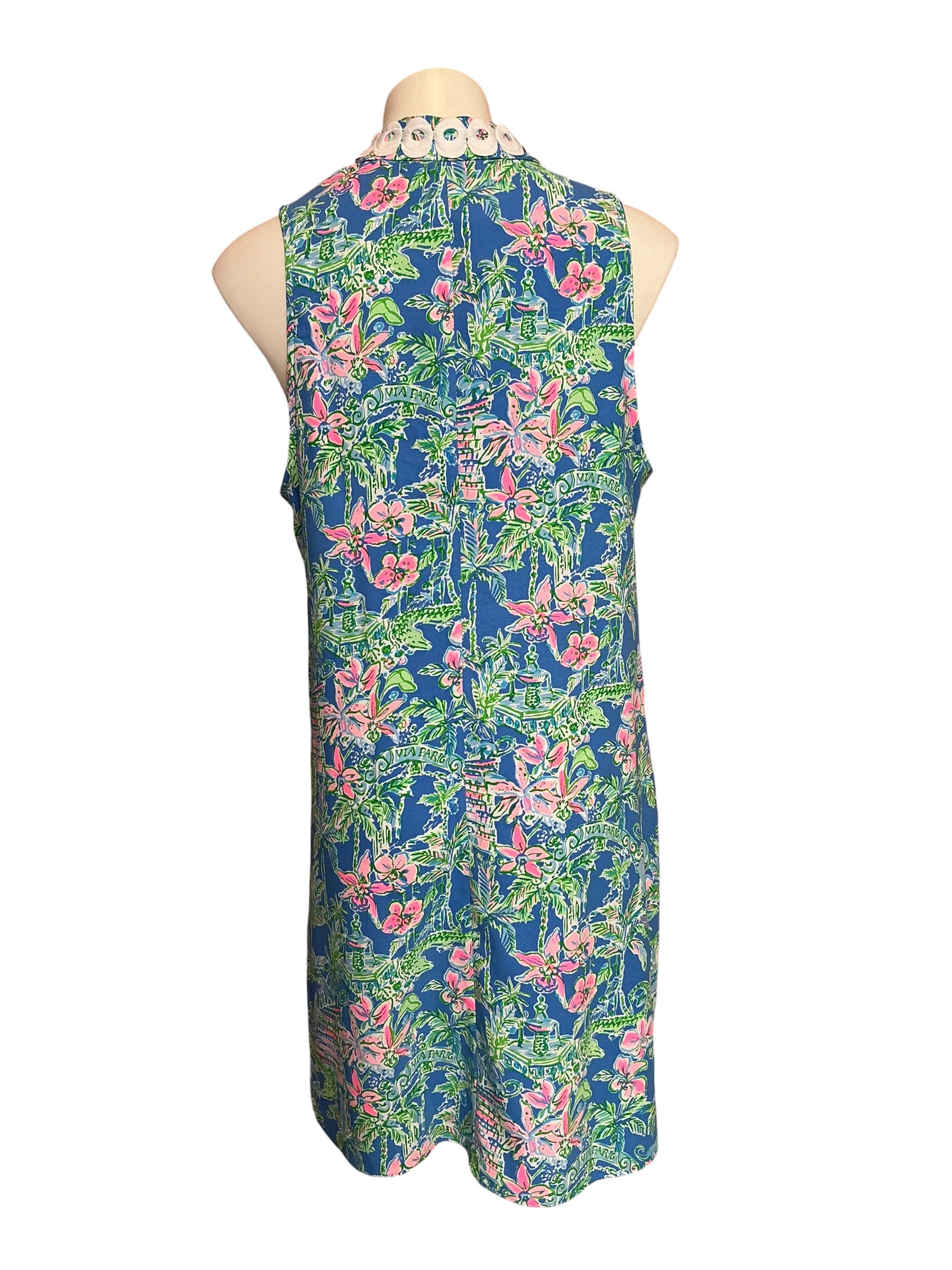 Lilly Pulitzer NWT Jane Shift Dress Boca Blue Beneath The Bougainville - Size 14