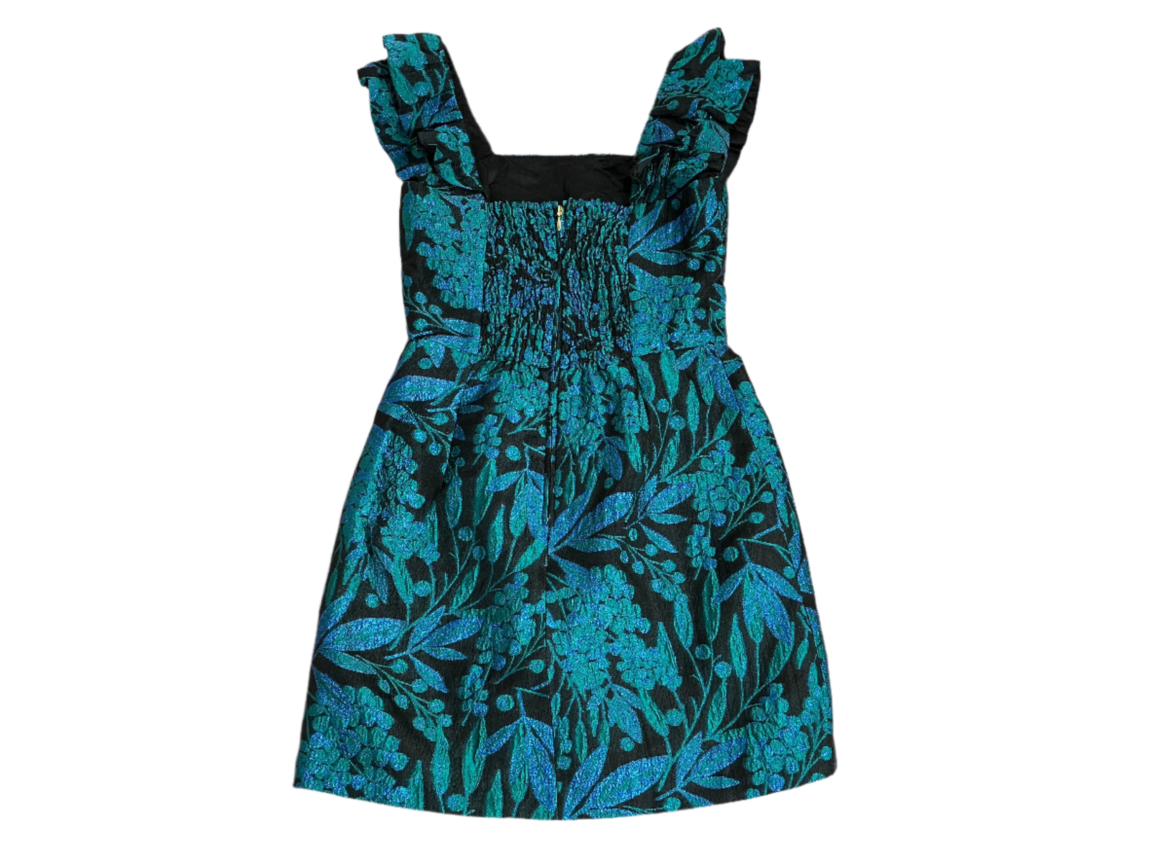 Lilly Pulitzer Lolina Brocade Romper - Deep Lagoon Berry Wild Metallic - NWT - Size 00