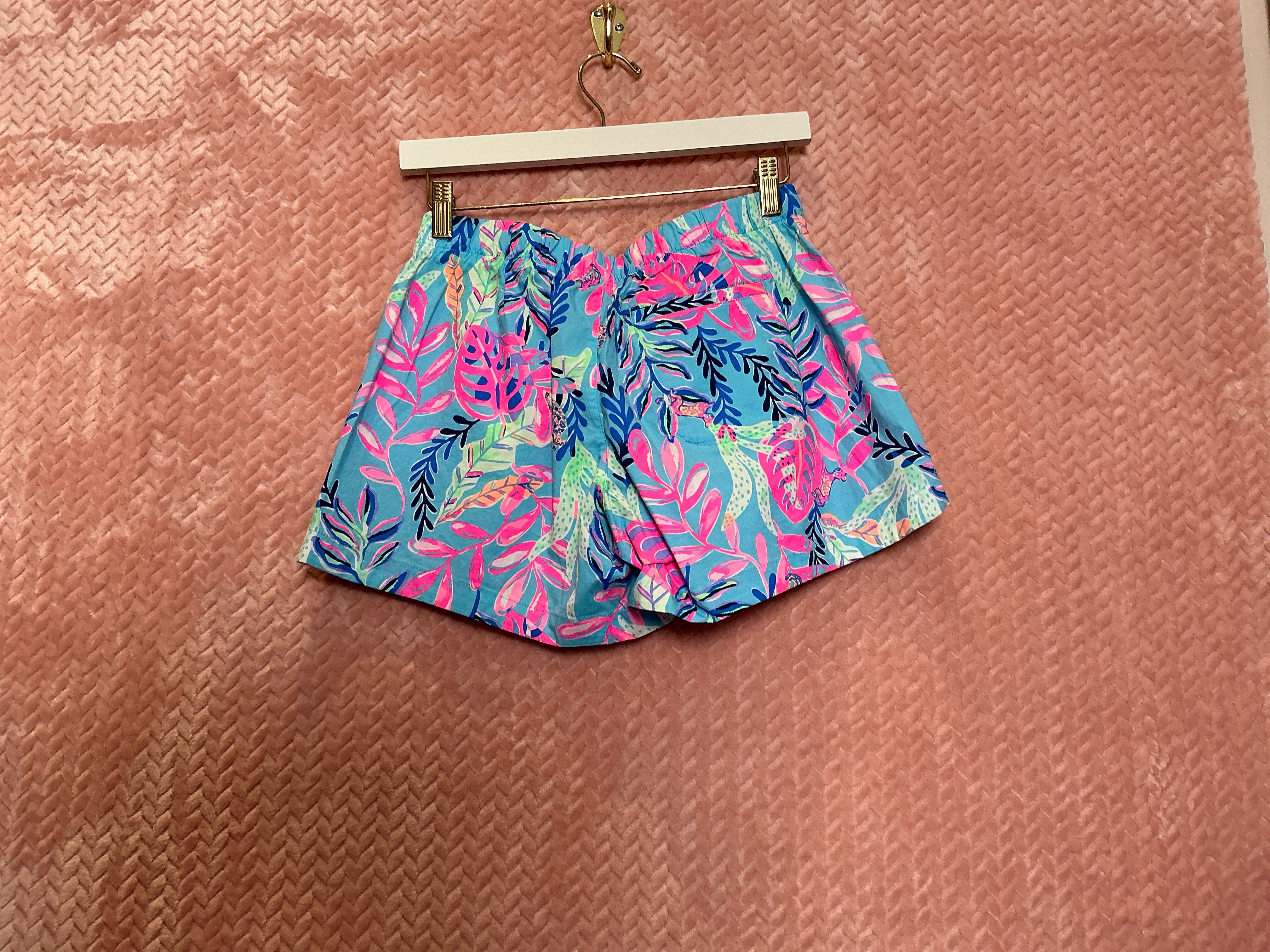 Lilly Pulitzer NWT Ocean View Short Porto Blue You’ve Been Spotted - Size S