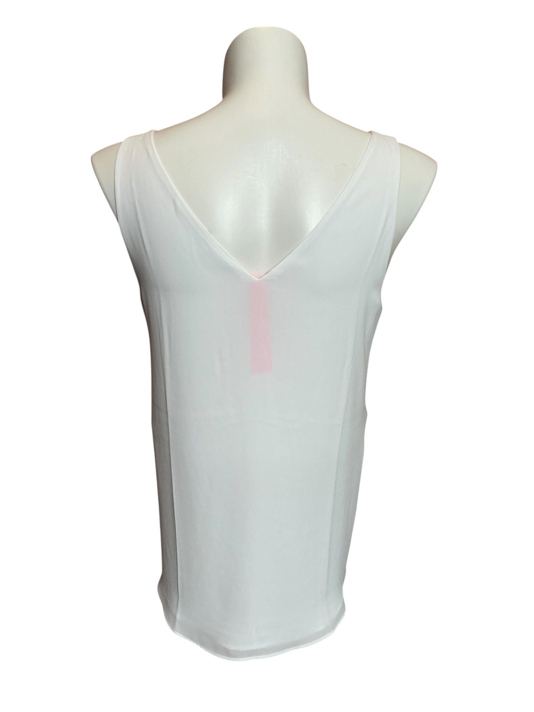 Lilly Pulitzer Florin Sleeveless V-Neck Resort White - Size L