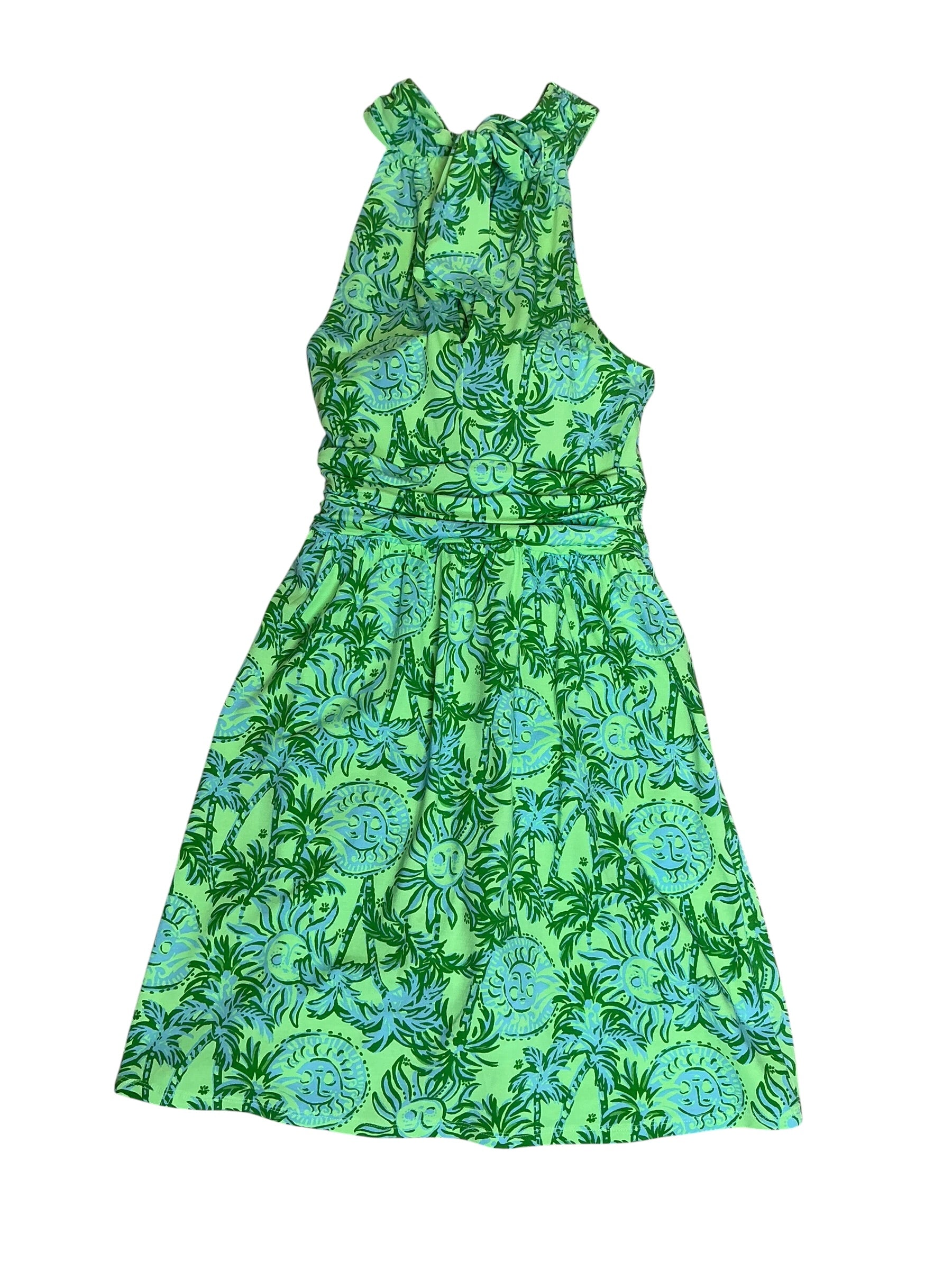 Lilly Pulitzer Montecito Skirted Romper Cool Mint Catchin Rays - Size S As Is