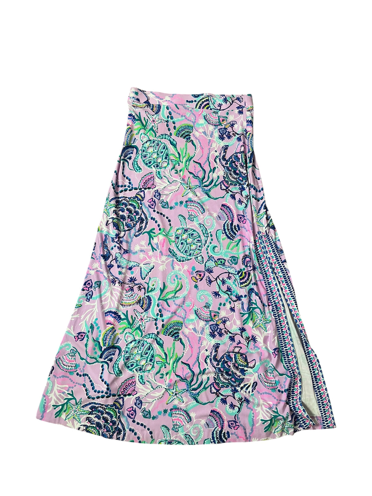Lilly Pulitzer Adea Maxi Skirt Lilac Freesia Mermaid for You - Size L