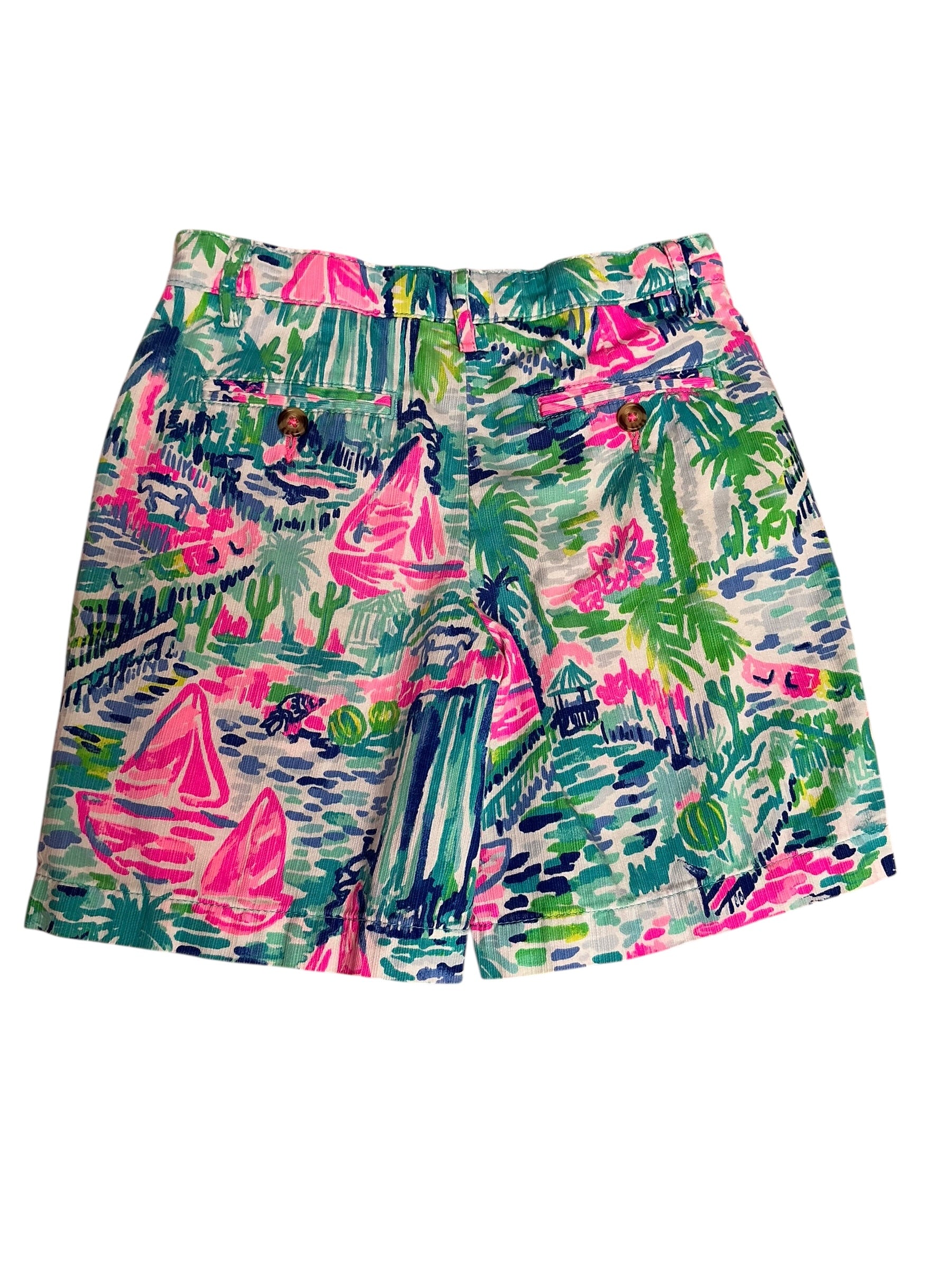 Lilly Pulitzer Kids Beaumont Shorts Salt In The Air - Size 7