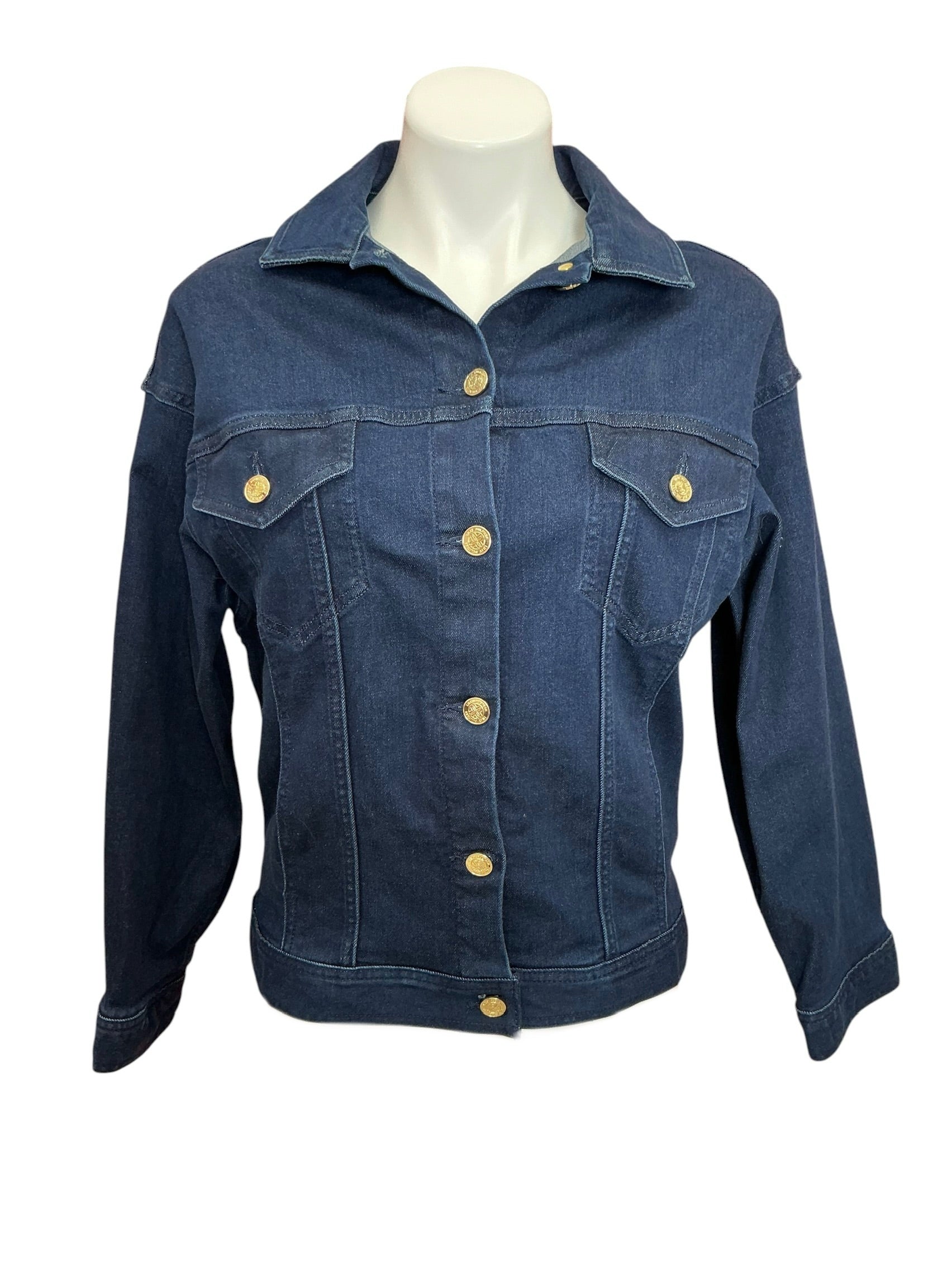 Lilly Pulitzer NWT Brixley Denim Jacket Cosmic Wash - Size XXS-XS