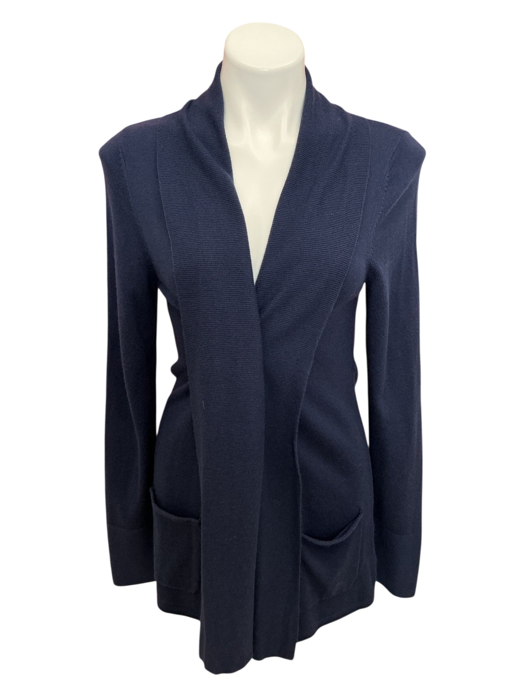 Lilly Pulitzer Elyssa Wrap Sweater True Navy - Size M