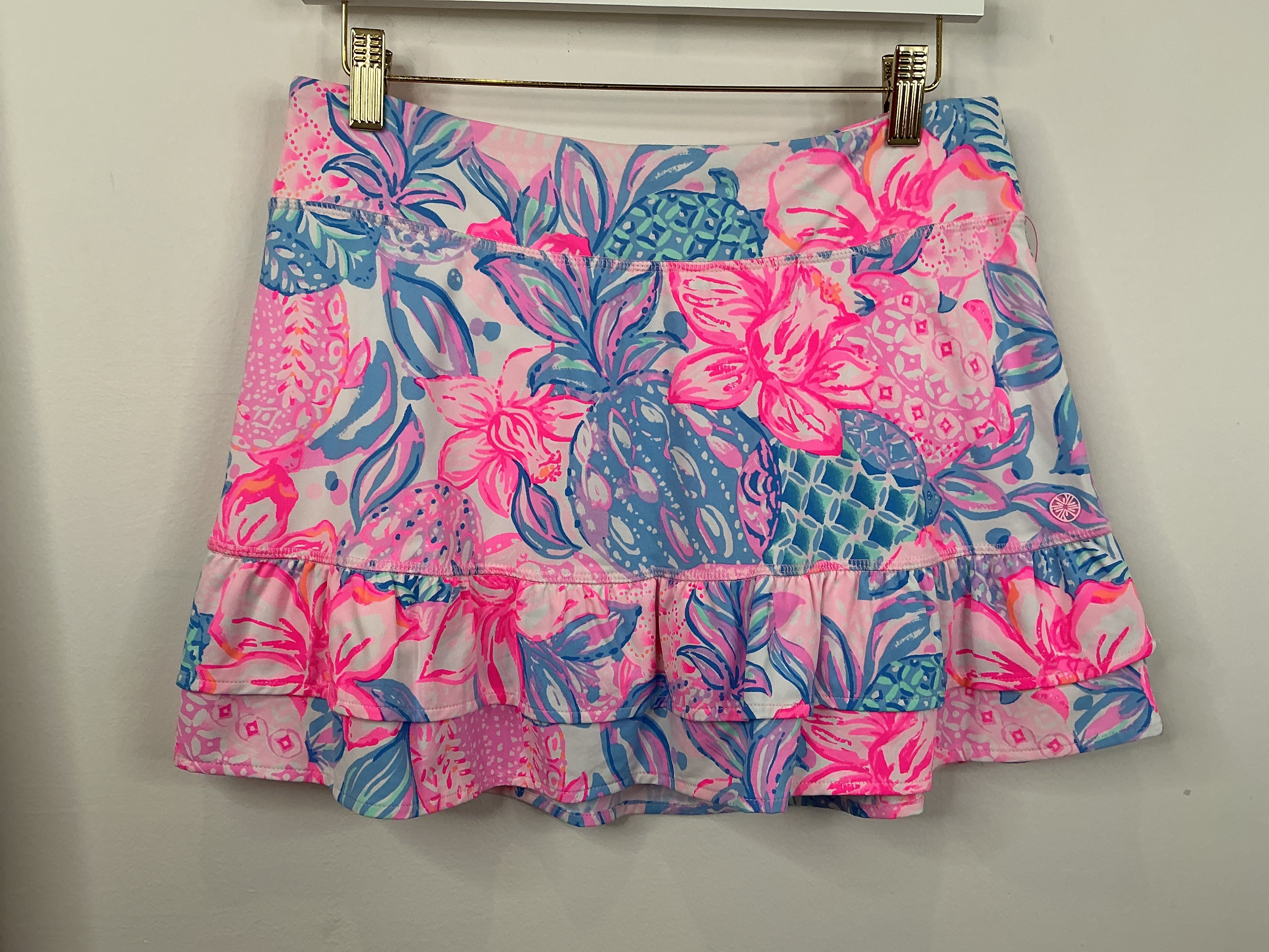 Lilly Pulitzer NWT Fern Skort UPF 50+ Pink Isle Snappy Turtle - Size M