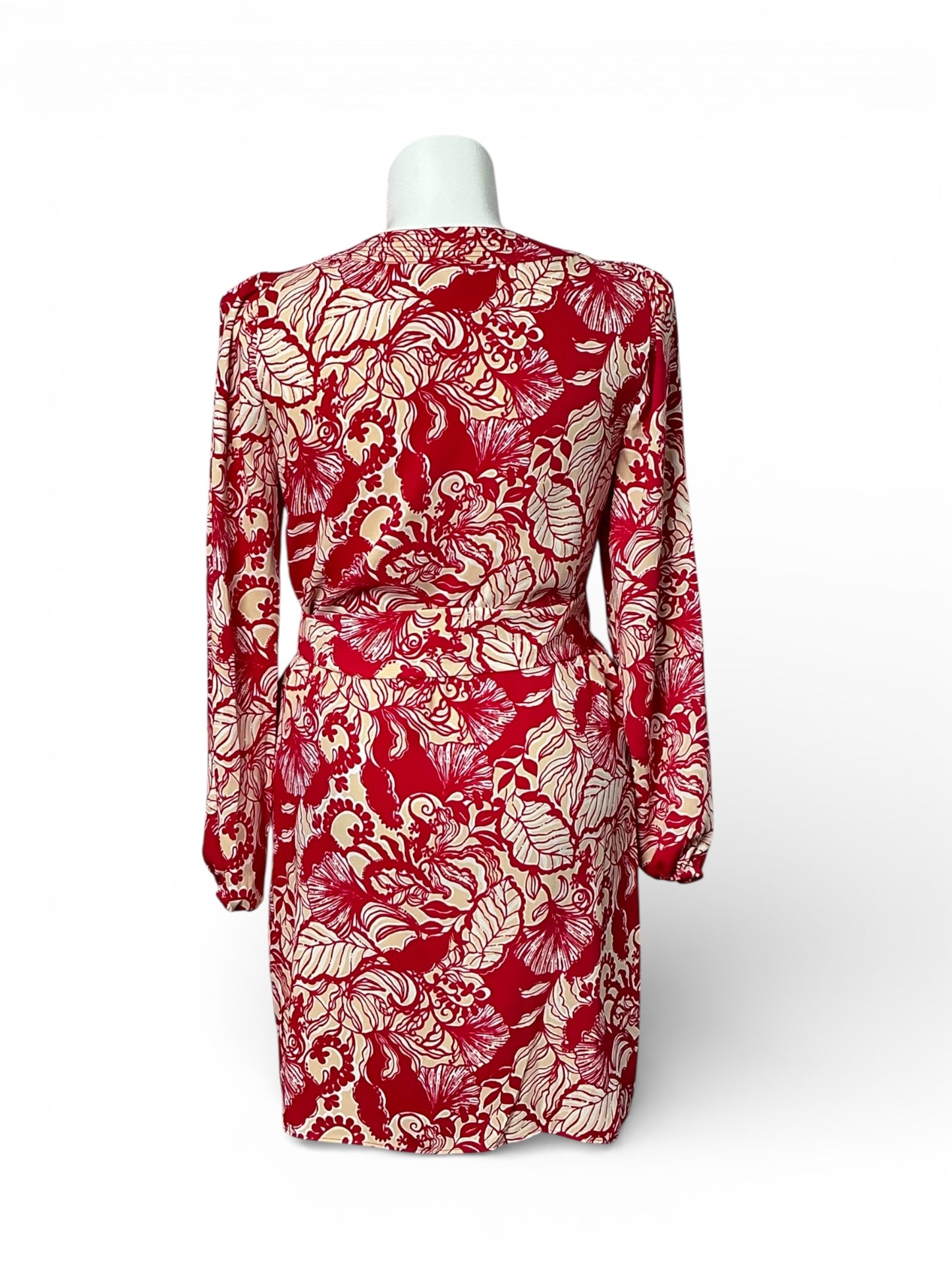 Lilly Pulitzer Olivine Dress - Poinsettia Red Island Vibes - Size 12