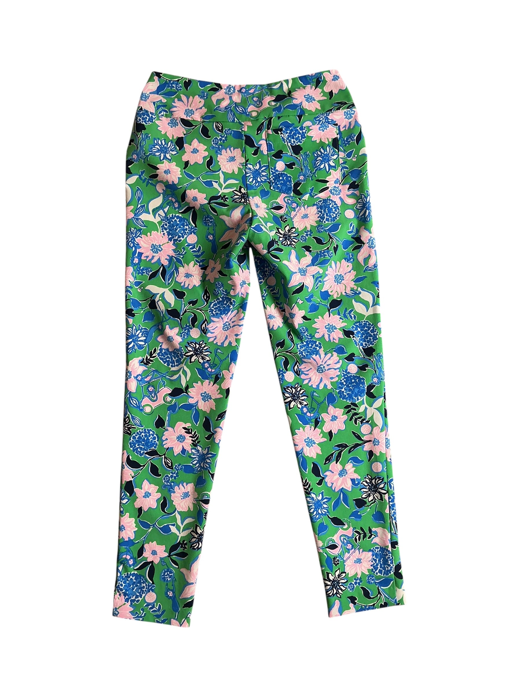 Lilly Pulitzer Corso Pants UPF 50+ Spearmint Golf Till You Drop - Size 4