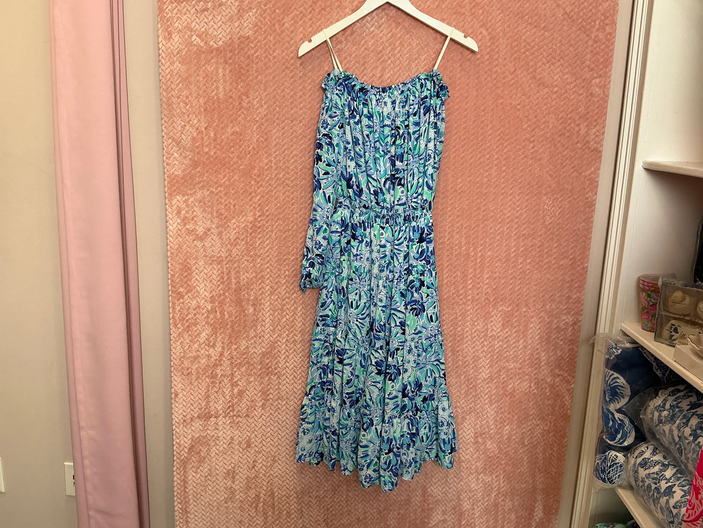 Lilly Pulitzer Dress NWT - Jannie MIDI Dress - Iris Blue - High Maintenance - Size M